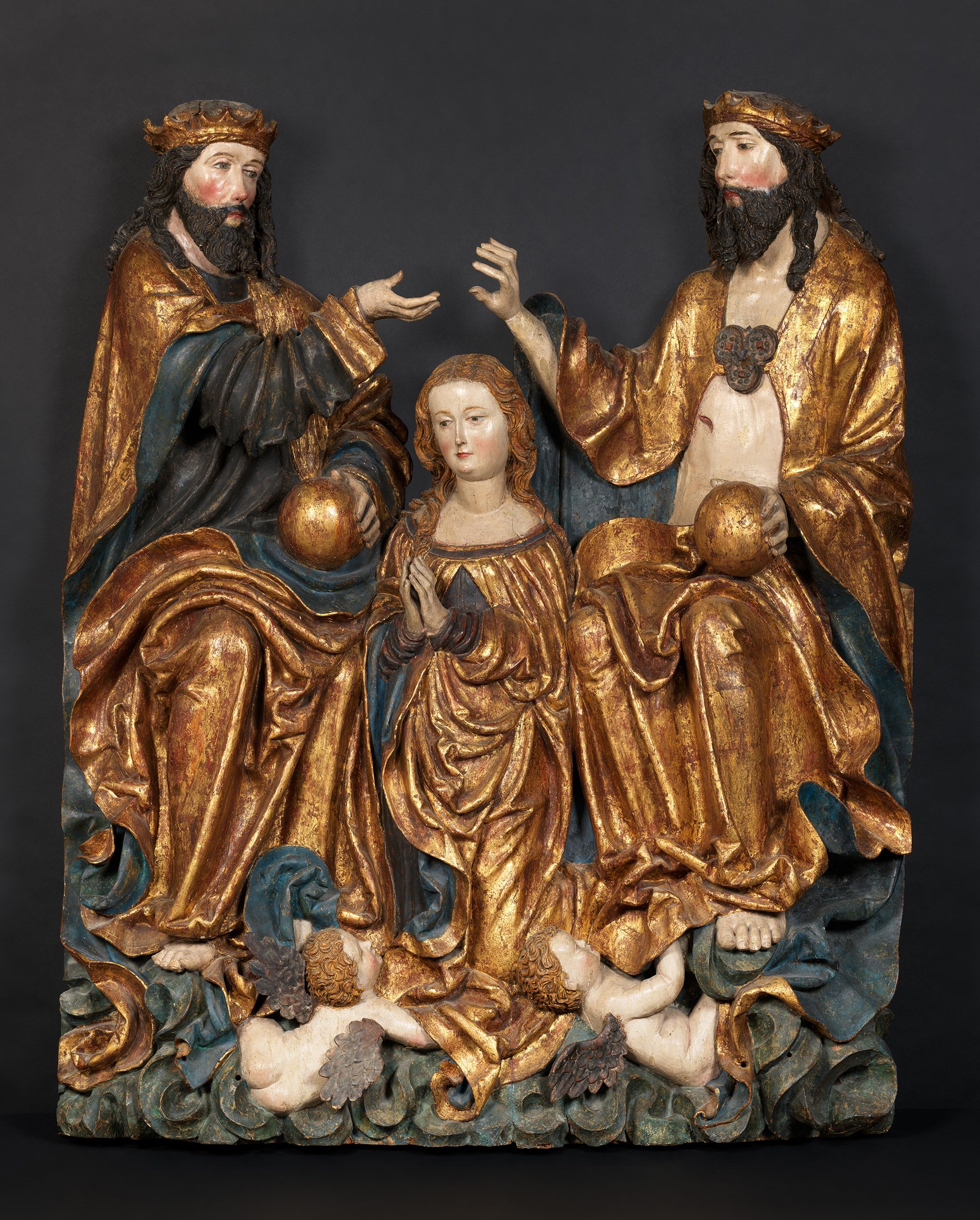 La Coronación de la Virgen. Anónimo AUSTRIACO activo en Baja Austria (?) h. 1520-1530 o posterior 