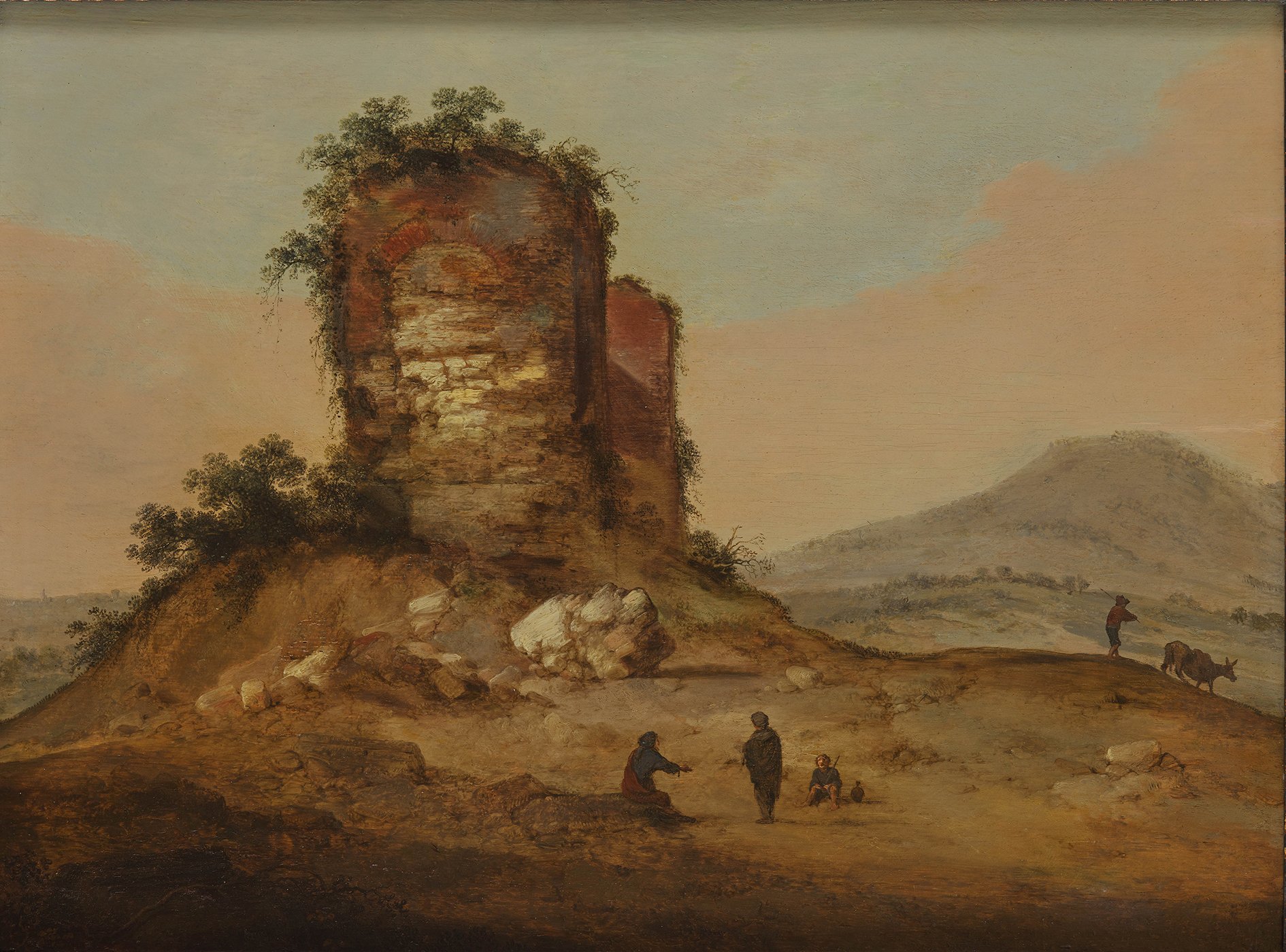 Paisaje italinizante. Jacobus Sibrandi Mancadan 