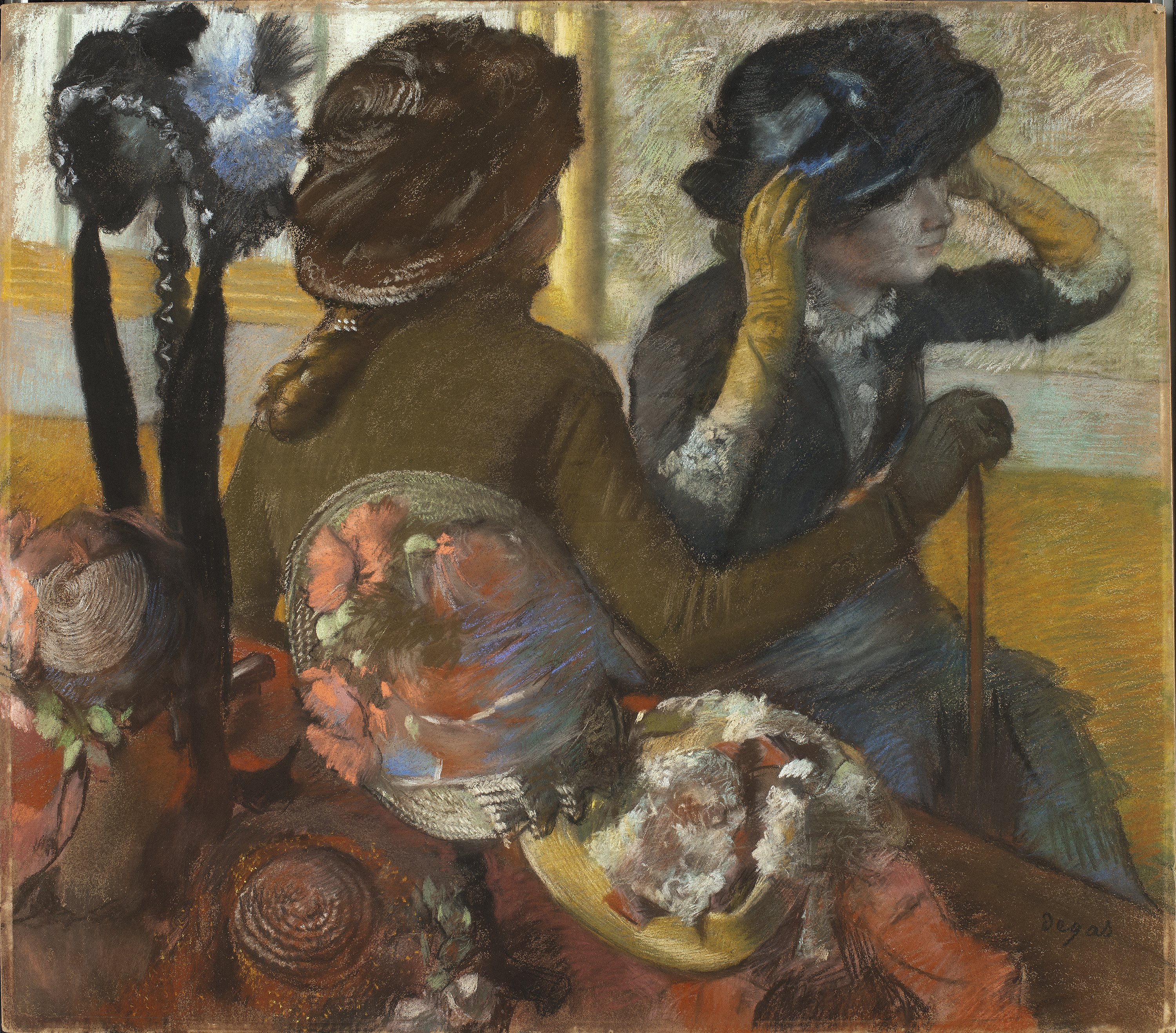 En la sombrerería. Edgar Degas En la sombrerería. Edgar Degas