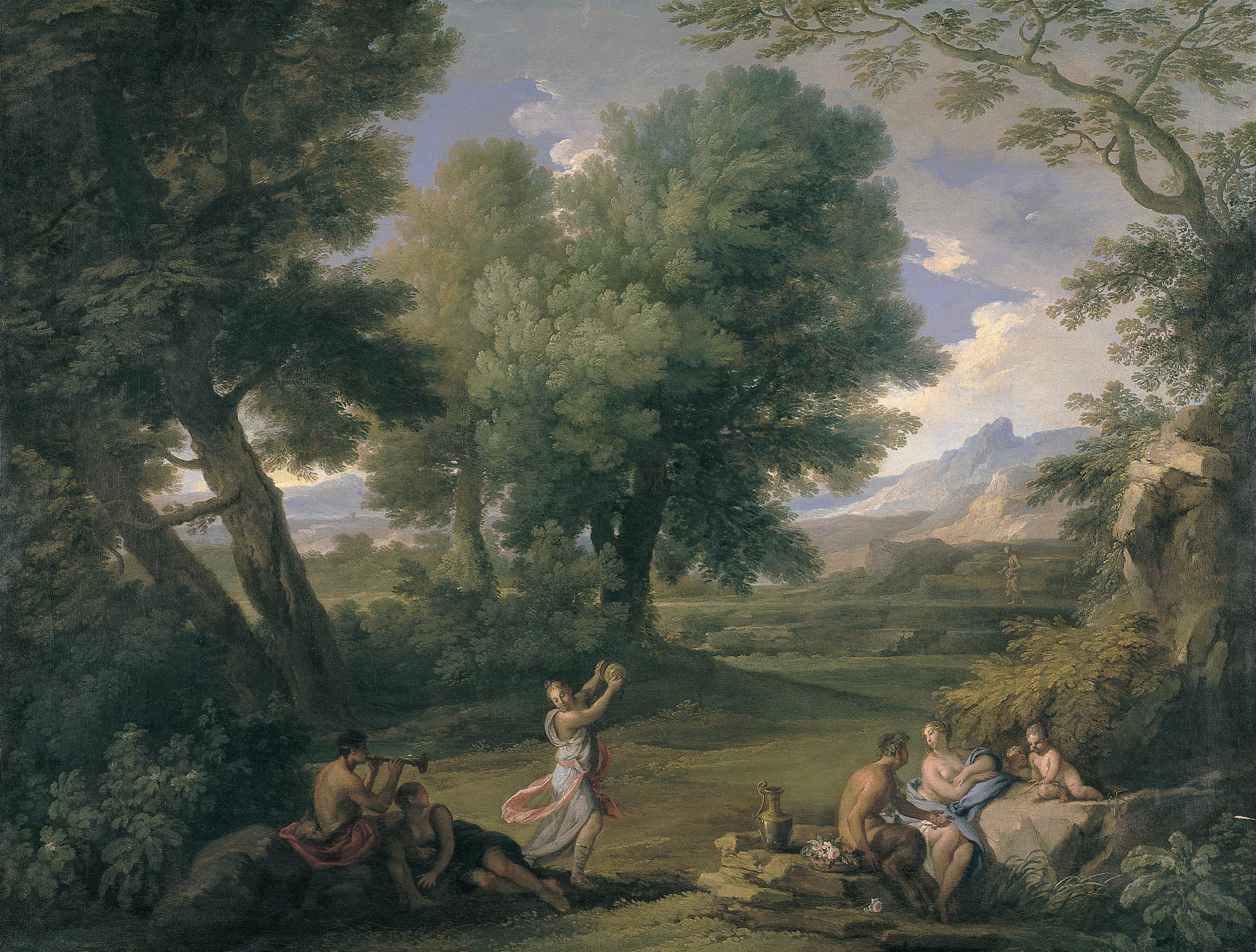 Paisaje con ninfas y sátiros. Andrea Locatelli