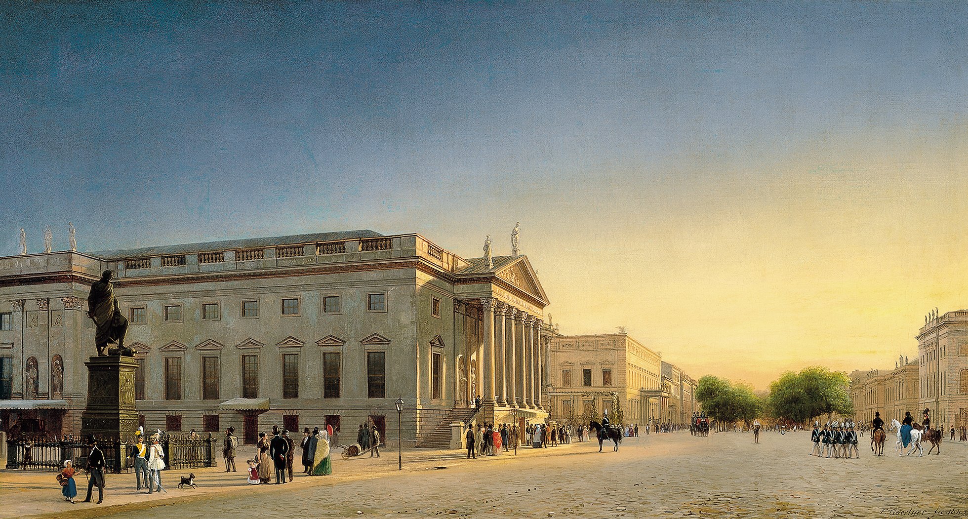 Vista de la Opera y la Calle Unter den Linden, Berlín. Eduard Gaertner Vista de la Opera y la Calle Unter den Linden, Berlín. Eduard Gaertner