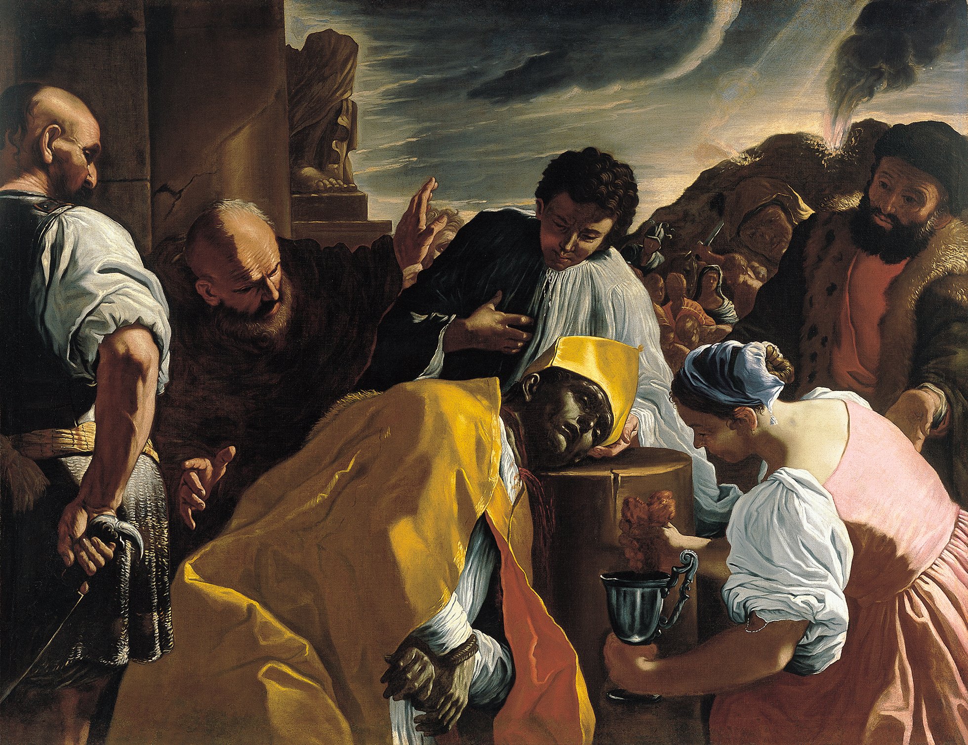 The Martyrdom of Saint Januarius. El martirio de San Jenaro, c. 1685