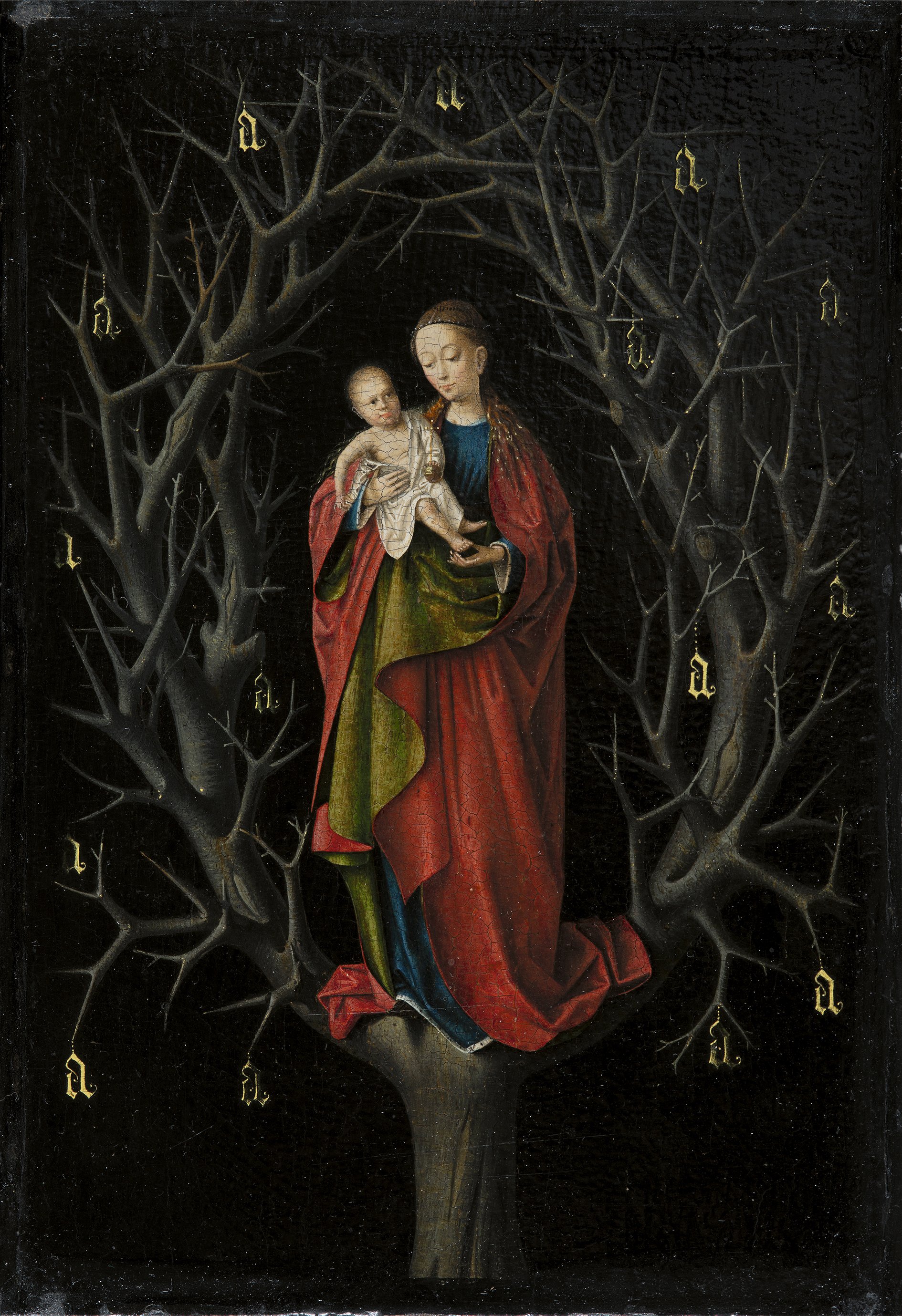 La Virgen del árbol seco. Petrus Christus