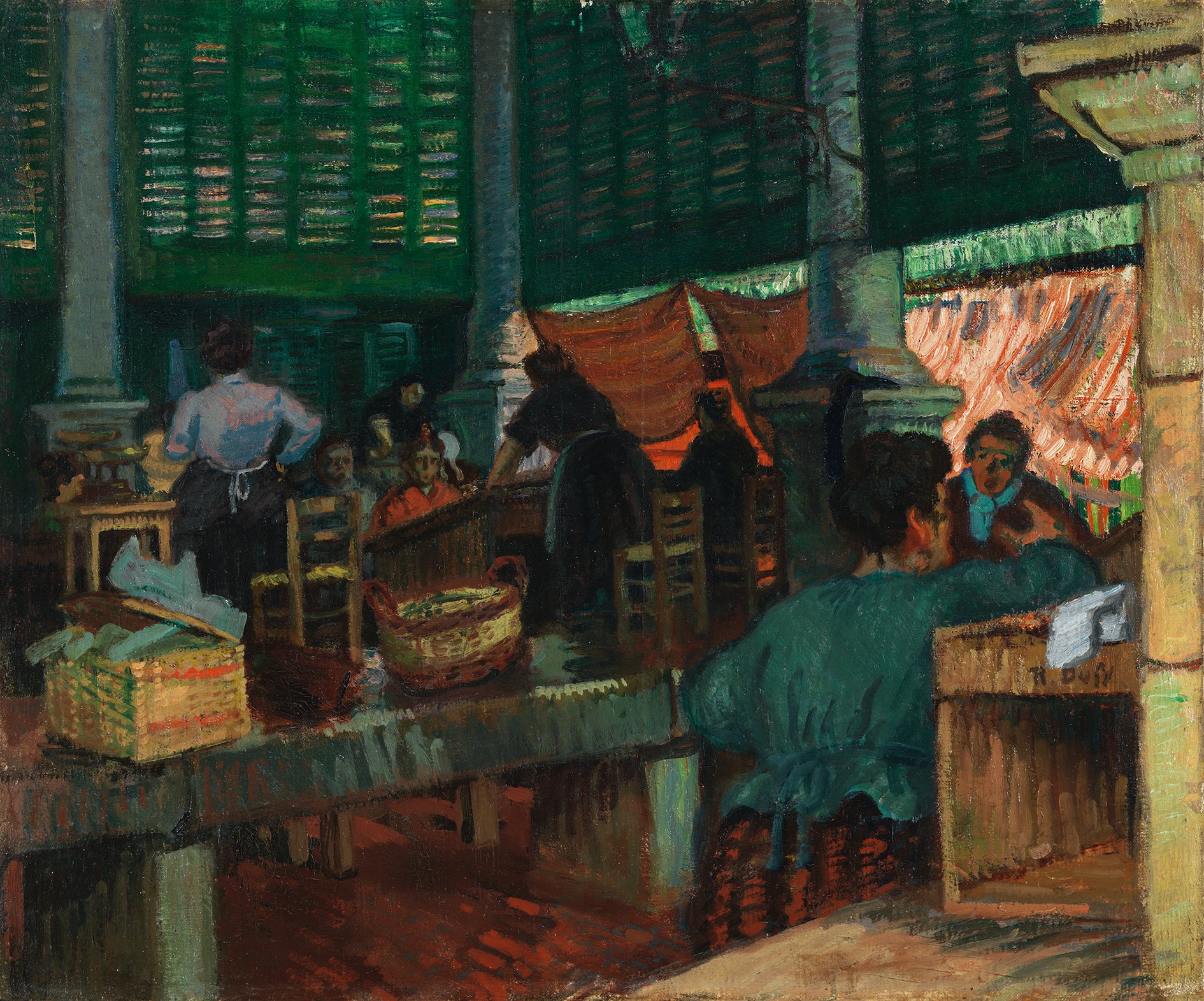 DUFY RAOUL. El mercado de pescado, Marsella