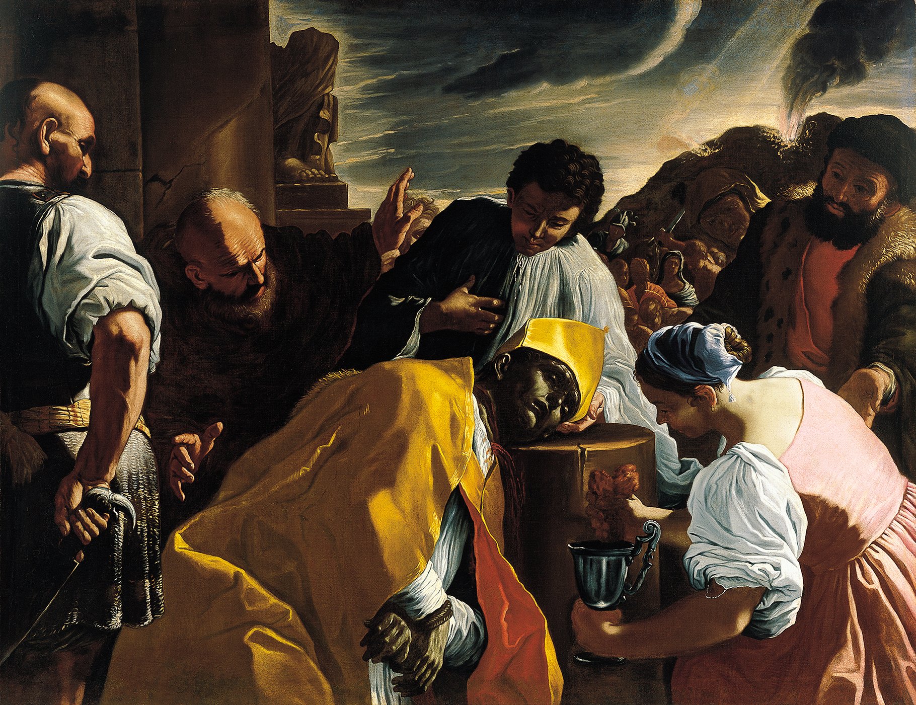 The Martyrdom of Saint Januarius. El martirio de San Jenaro, c. 1685 The Martyrdom of Saint Januarius. El martirio de San Jenaro, c. 1685