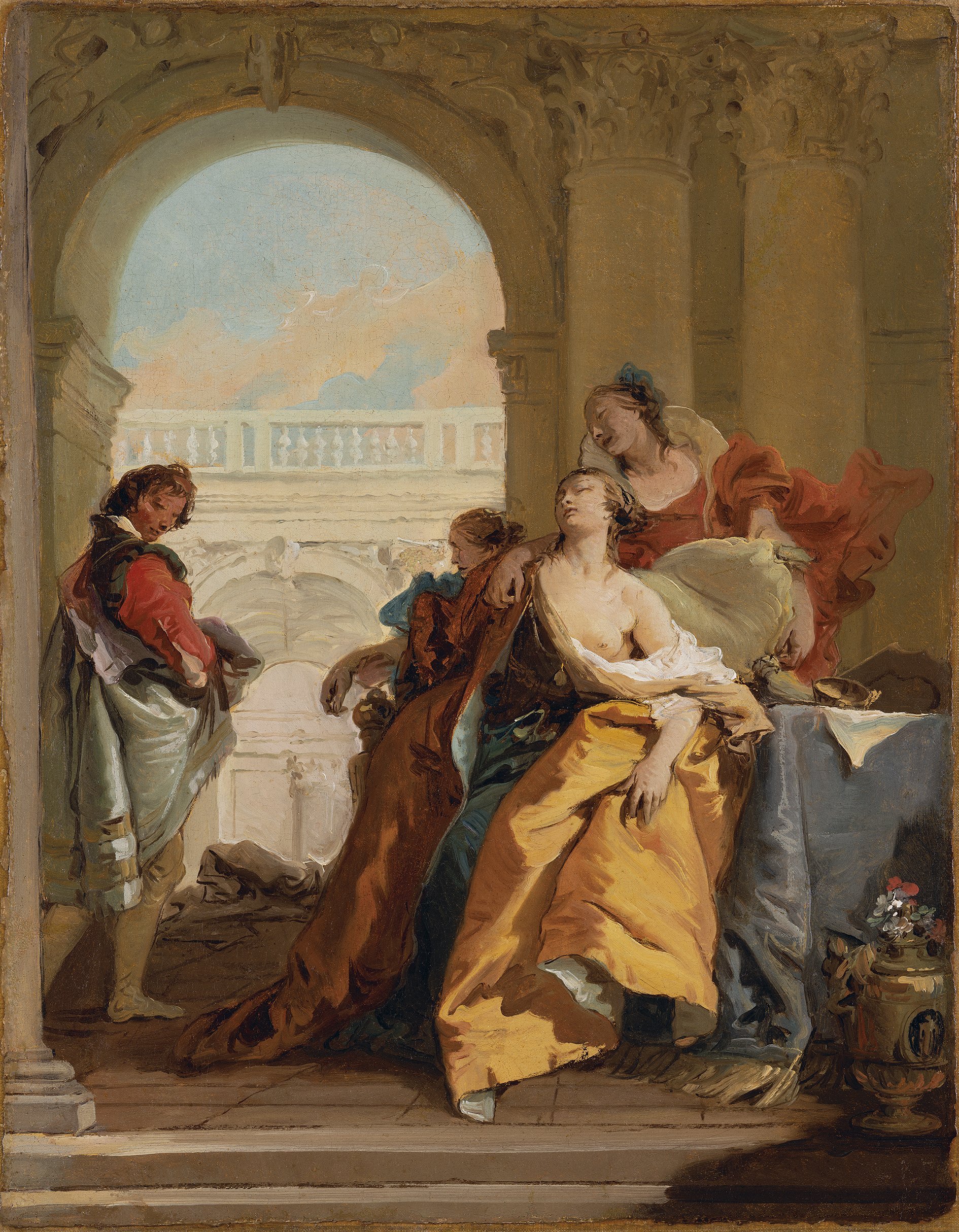 The Death of Sophonisba - Tiepolo, Giambattista. Museo Nacional Thyssen ...