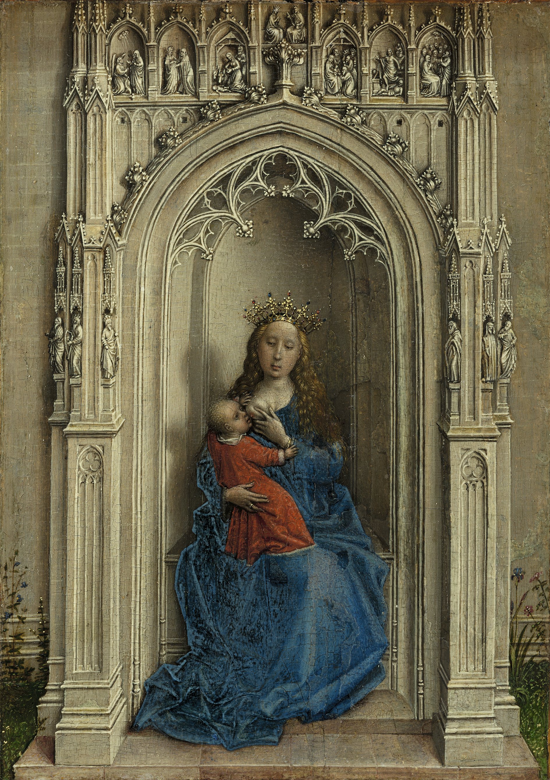 La Virgen con el Niño entronizada. Rogier van der (Roger de la Pasture) Weyden