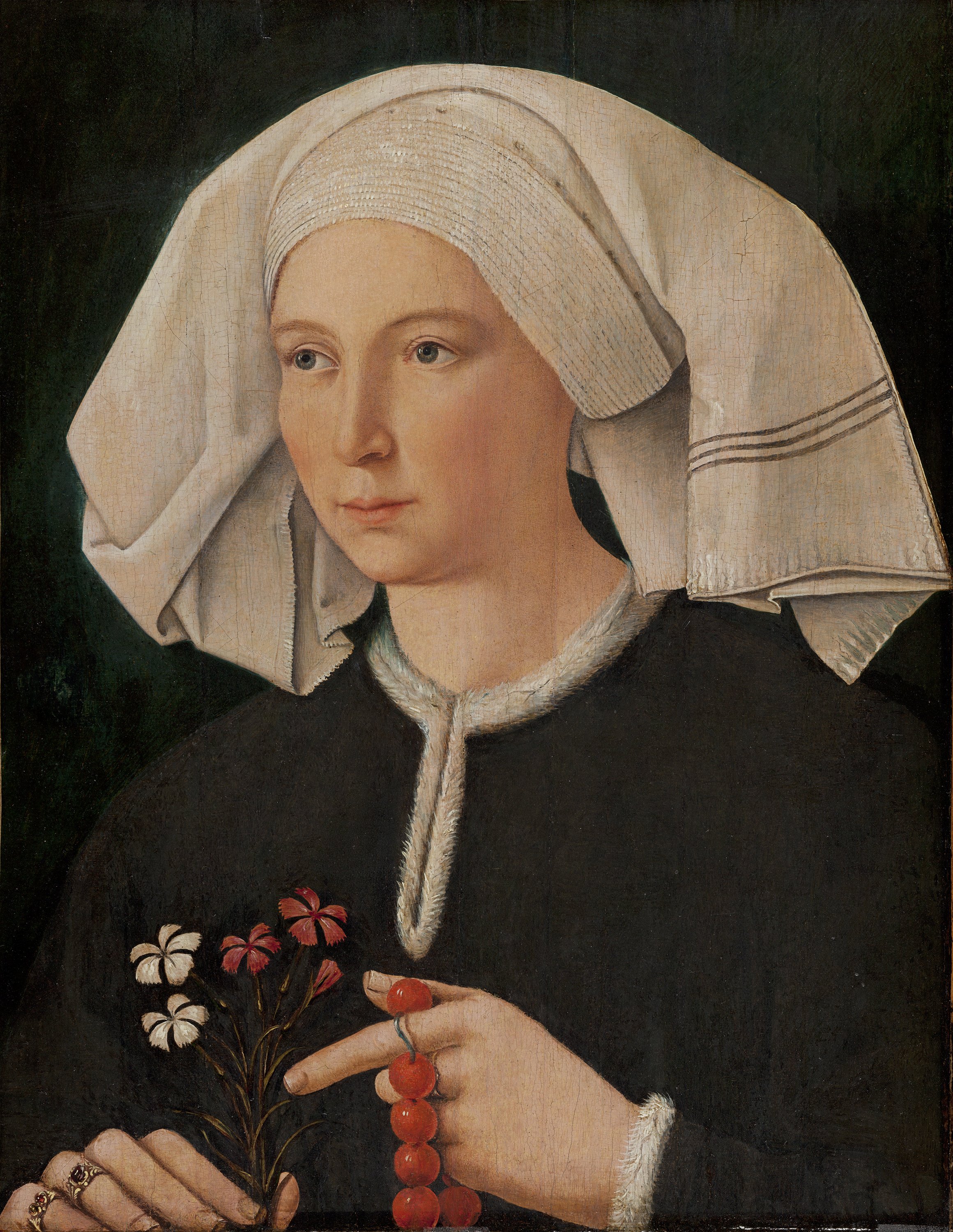 Retrato de una mujer. Anónimo ALEMÁN h. 1480