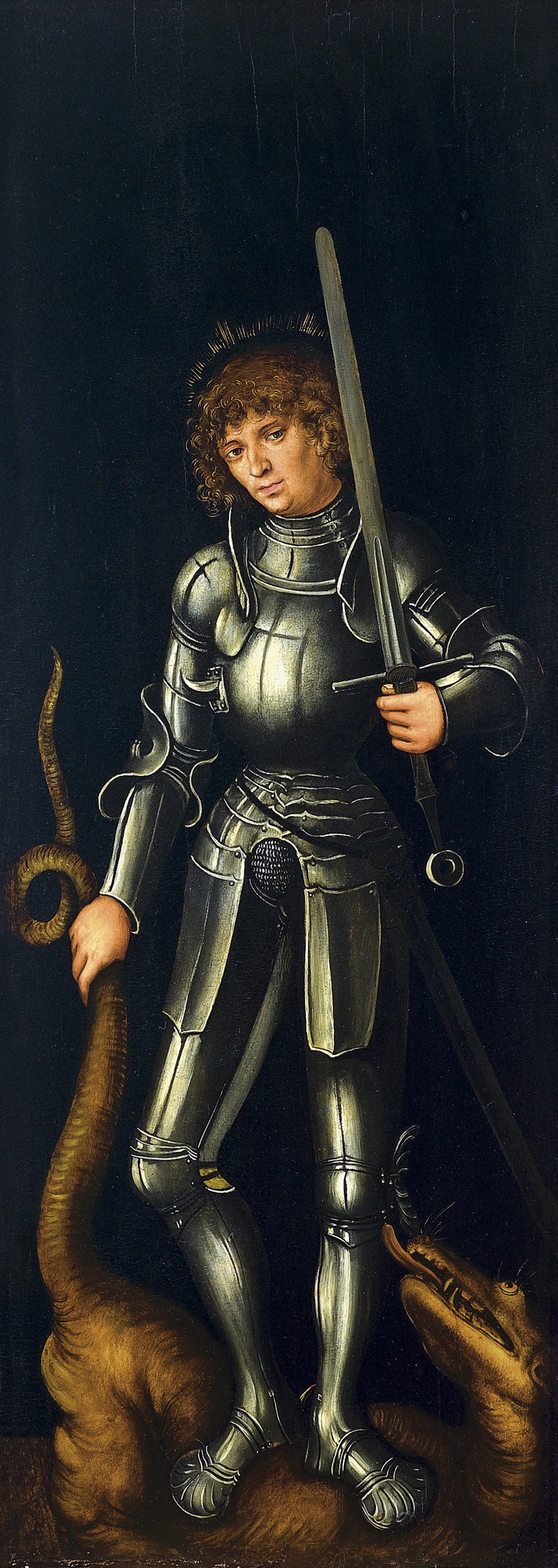 San Jorge (Ala exterior derecha). Lucas el Viejo Cranach