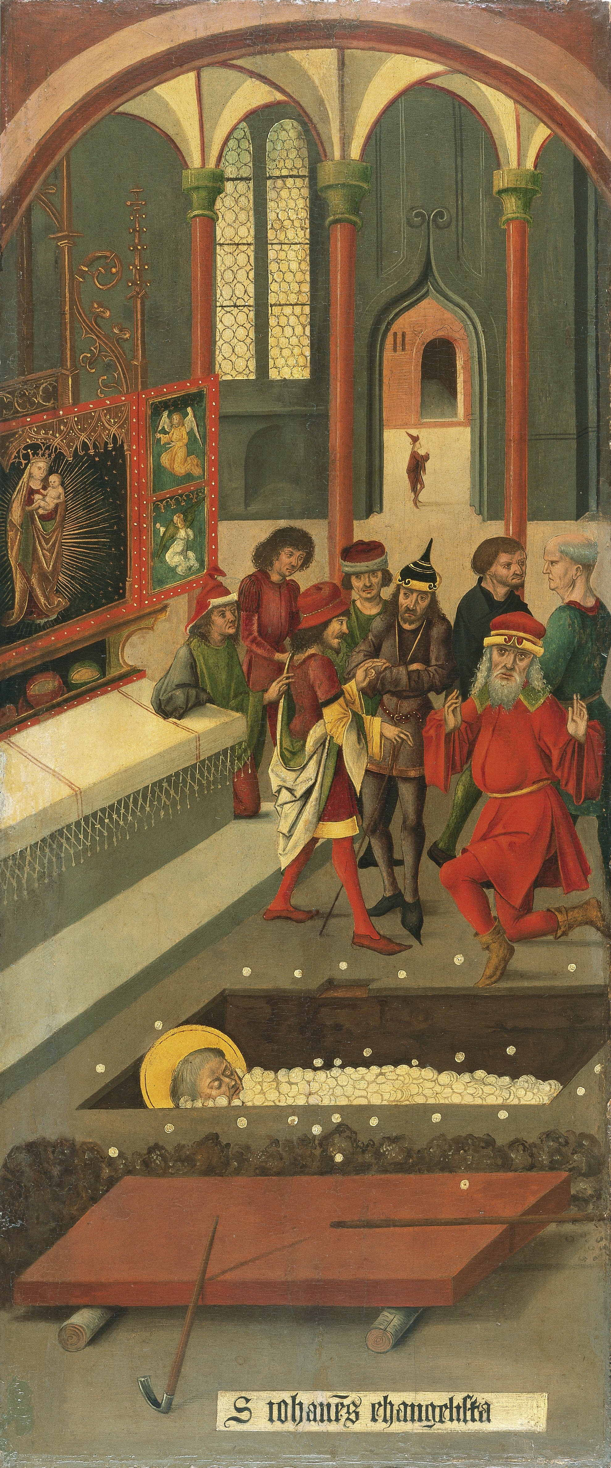 The Miracle of the Hosts at the Tomb of Saint John the Evangelist. El milagro de las hostias en la tumba de san Juan, 1478