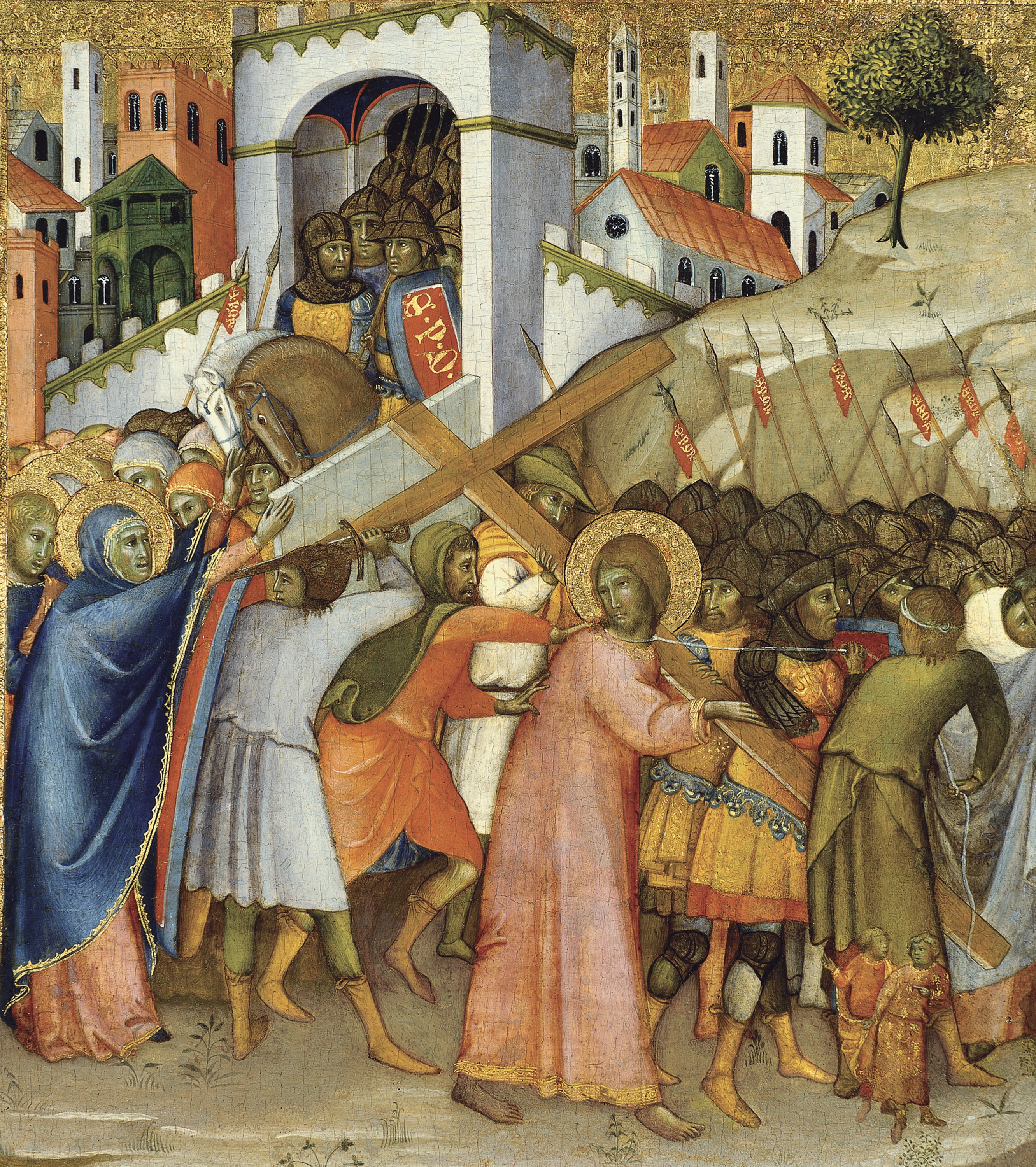 Christ on the route to Calvary. Cristo camino del Calvario, c. 1415-1420