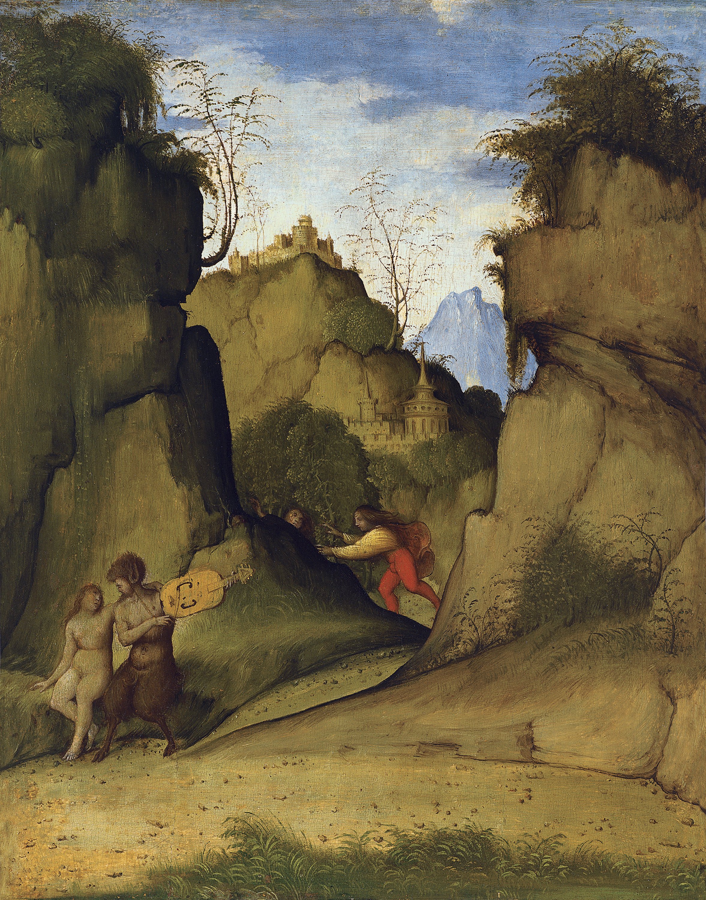 Pan and Syrinx. Pan y Siringe, c. 1510