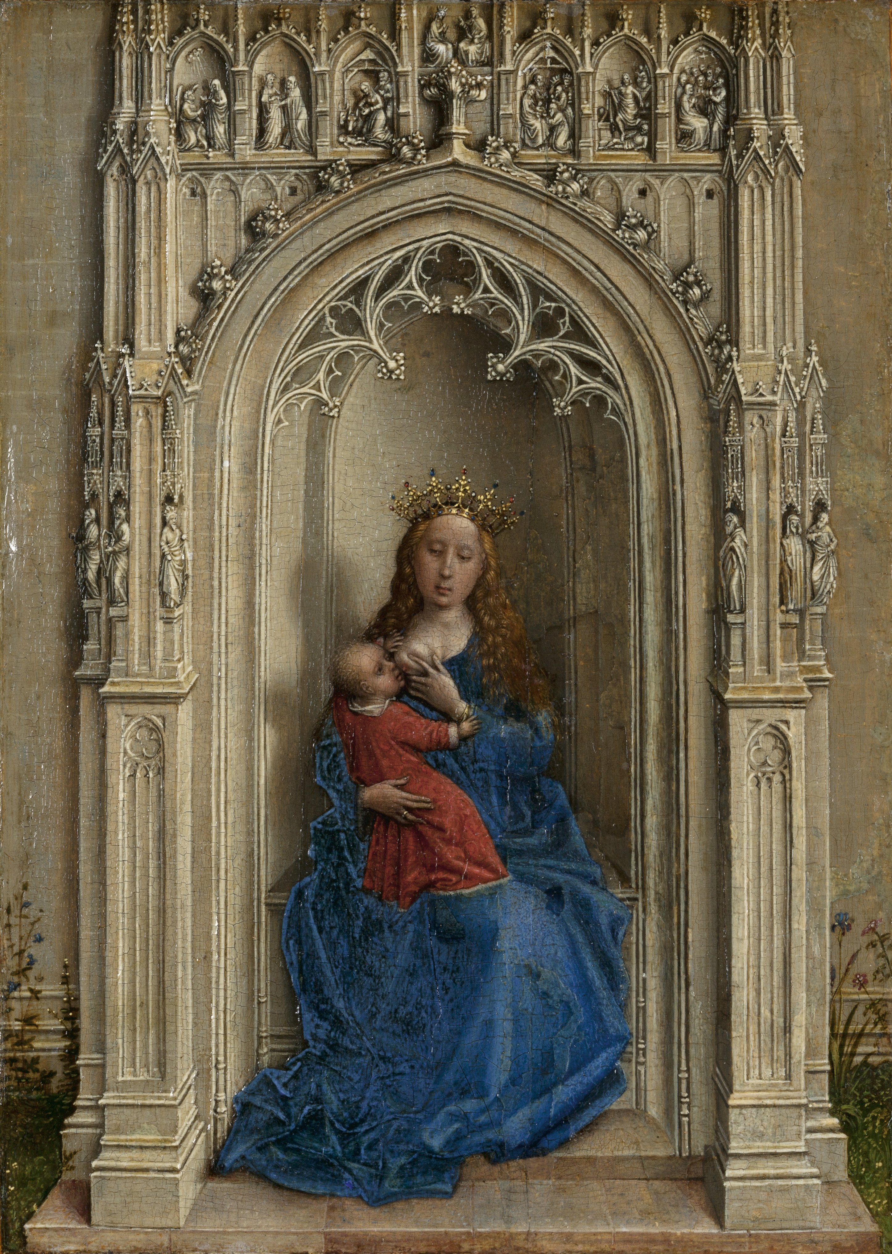 Katholiek Booth Opgewonden zijn The Virgin and Child enthroned - Weyden, Rogier van der. Museo Nacional  Thyssen-Bornemisza
