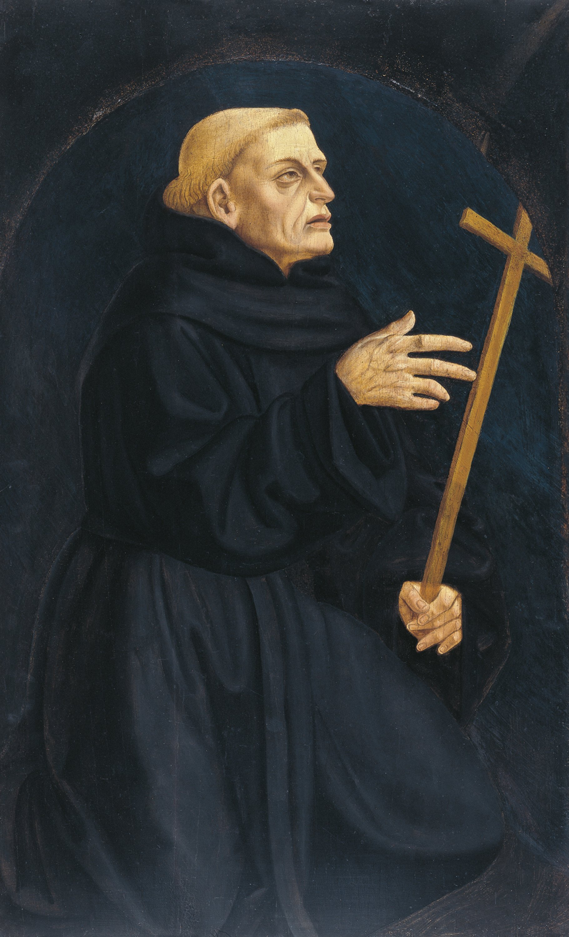 Monk holding a Cross. Fraile con una cruz, c. 1445-1448