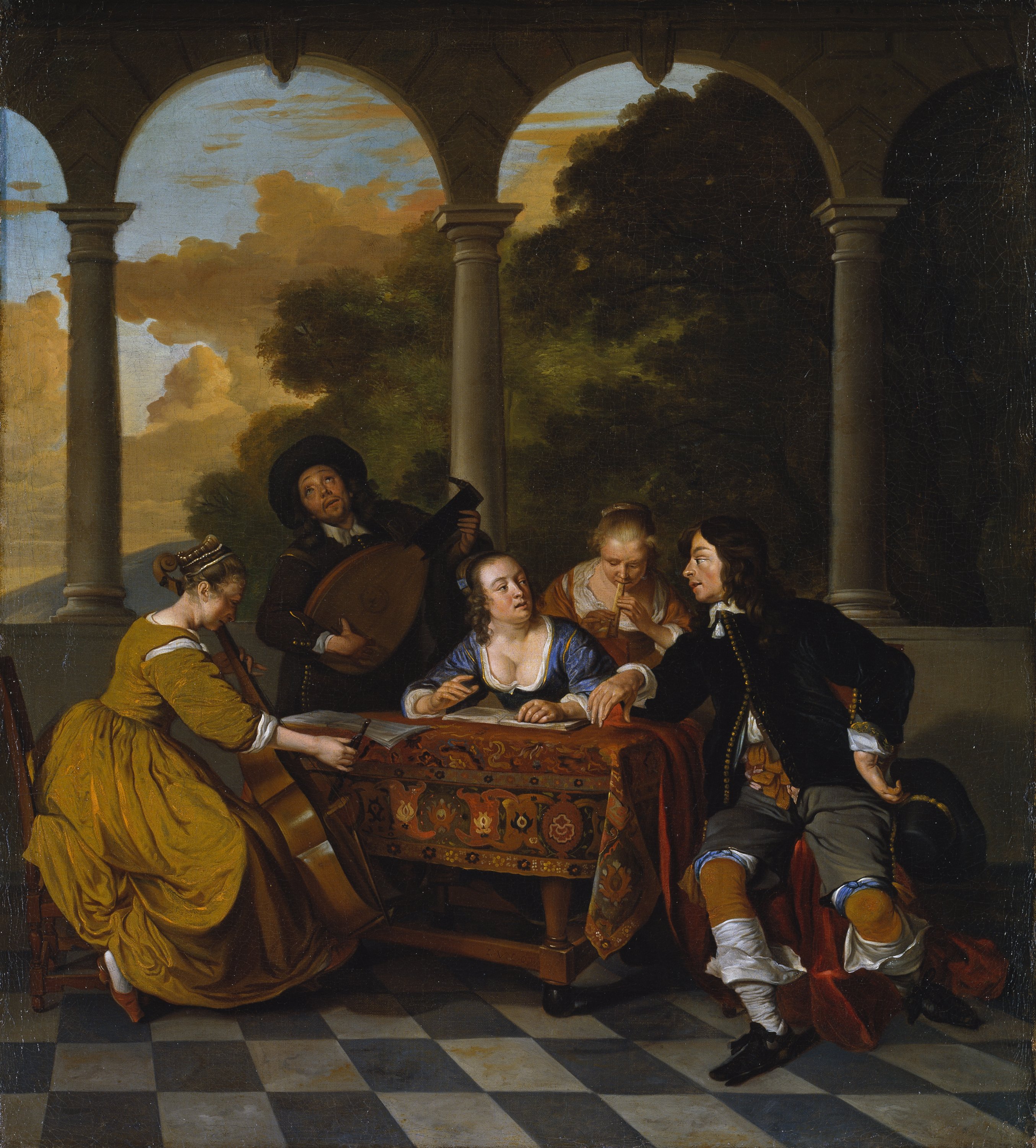 Grupo de músicos. Jacob van Loo