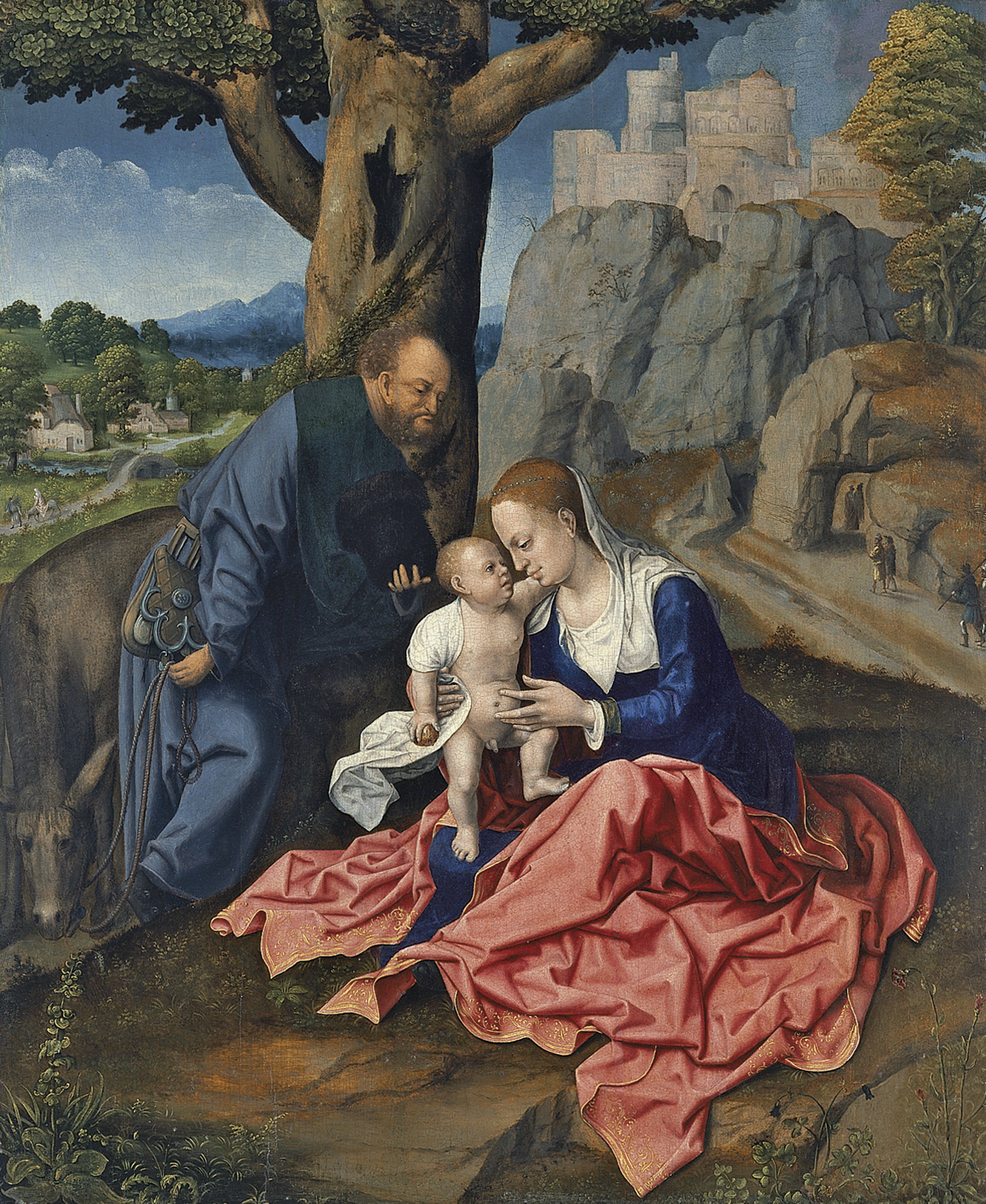 The Rest on the Flight into Egypt. El descanso en la huida a Egipto, c. 1515