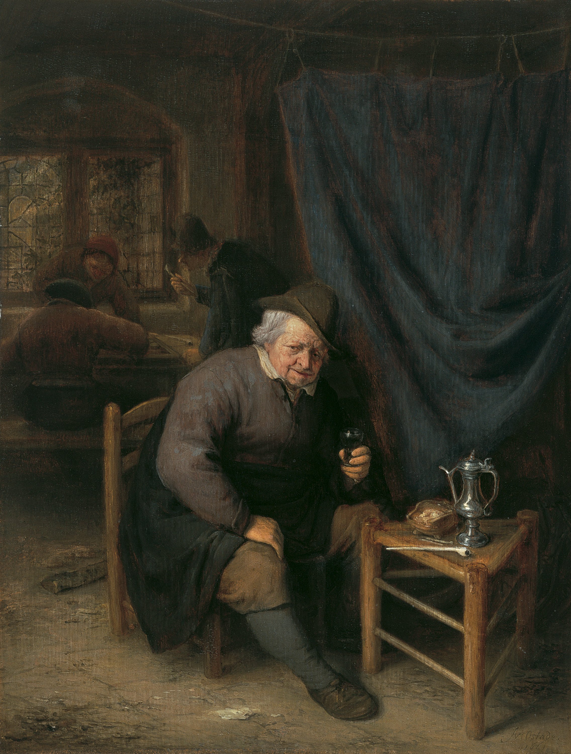 Interior de una taberna. Adriaen van Ostade