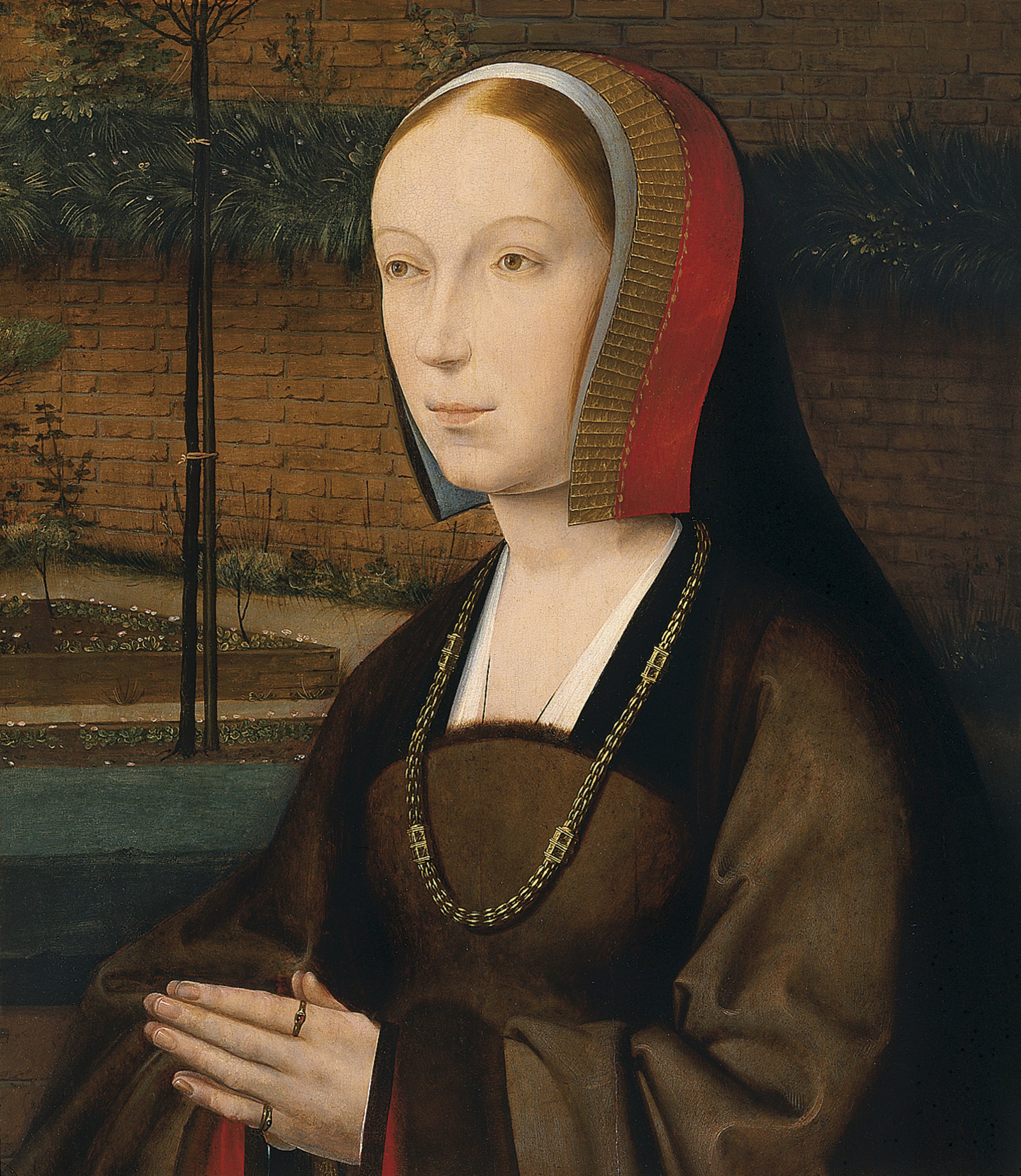 Portrait of a Female Donor. Retrato femenino de donante, c. 1505
