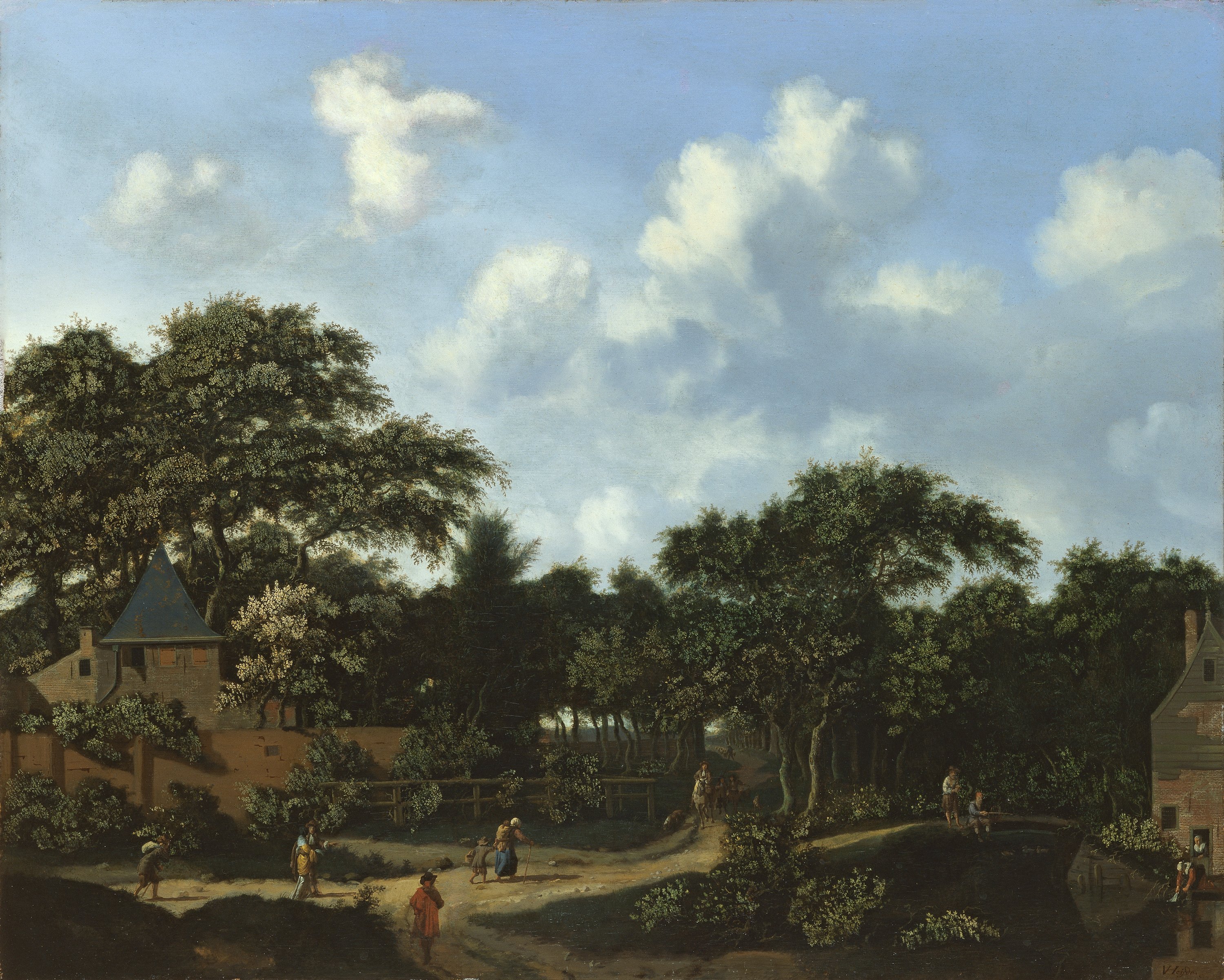 Cruce de caminos en un bosque. Jan Jansz. van der Heyden