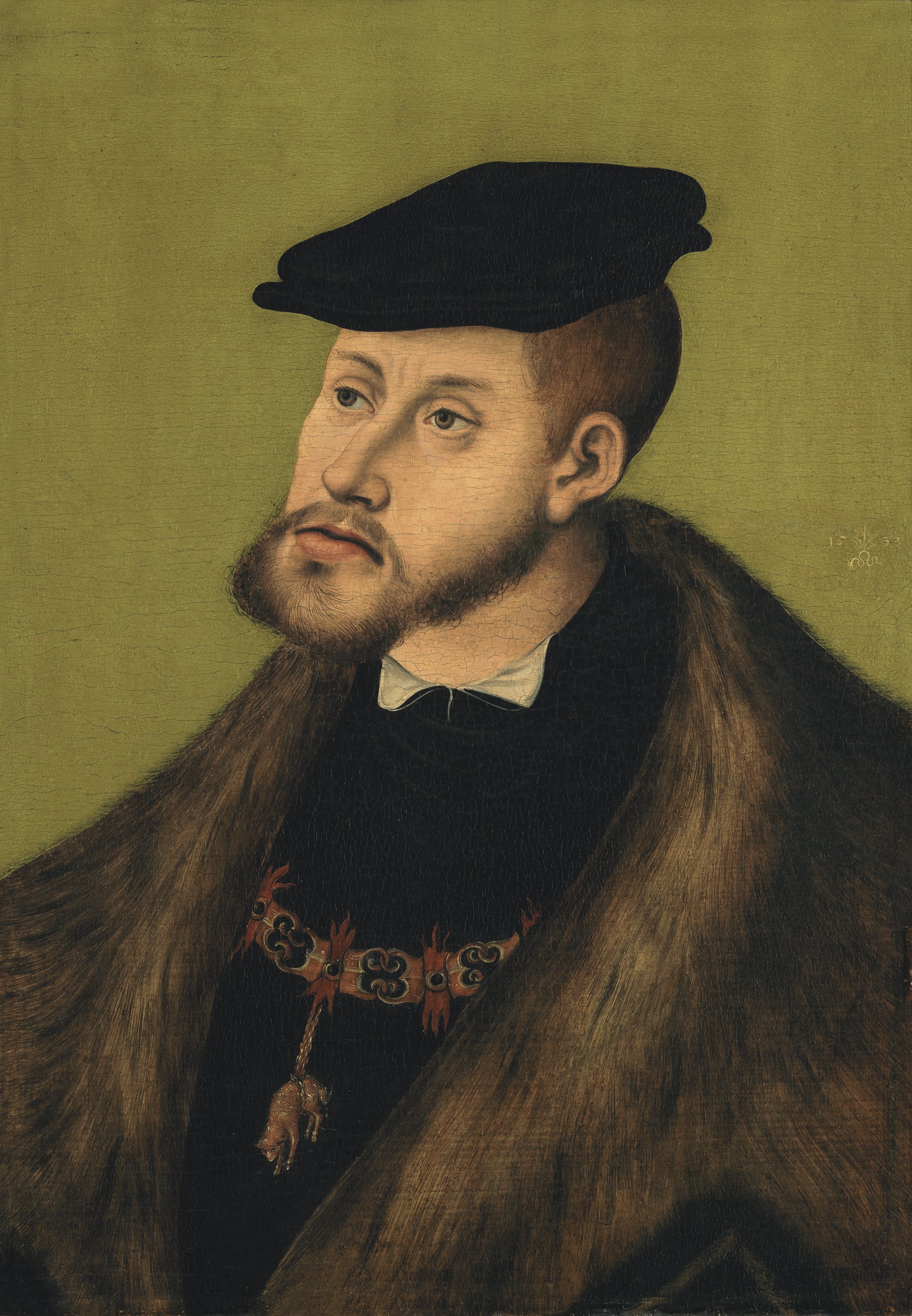 Portrait of the Emperor Charles V. Retrato del emperador Carlos V, 1533