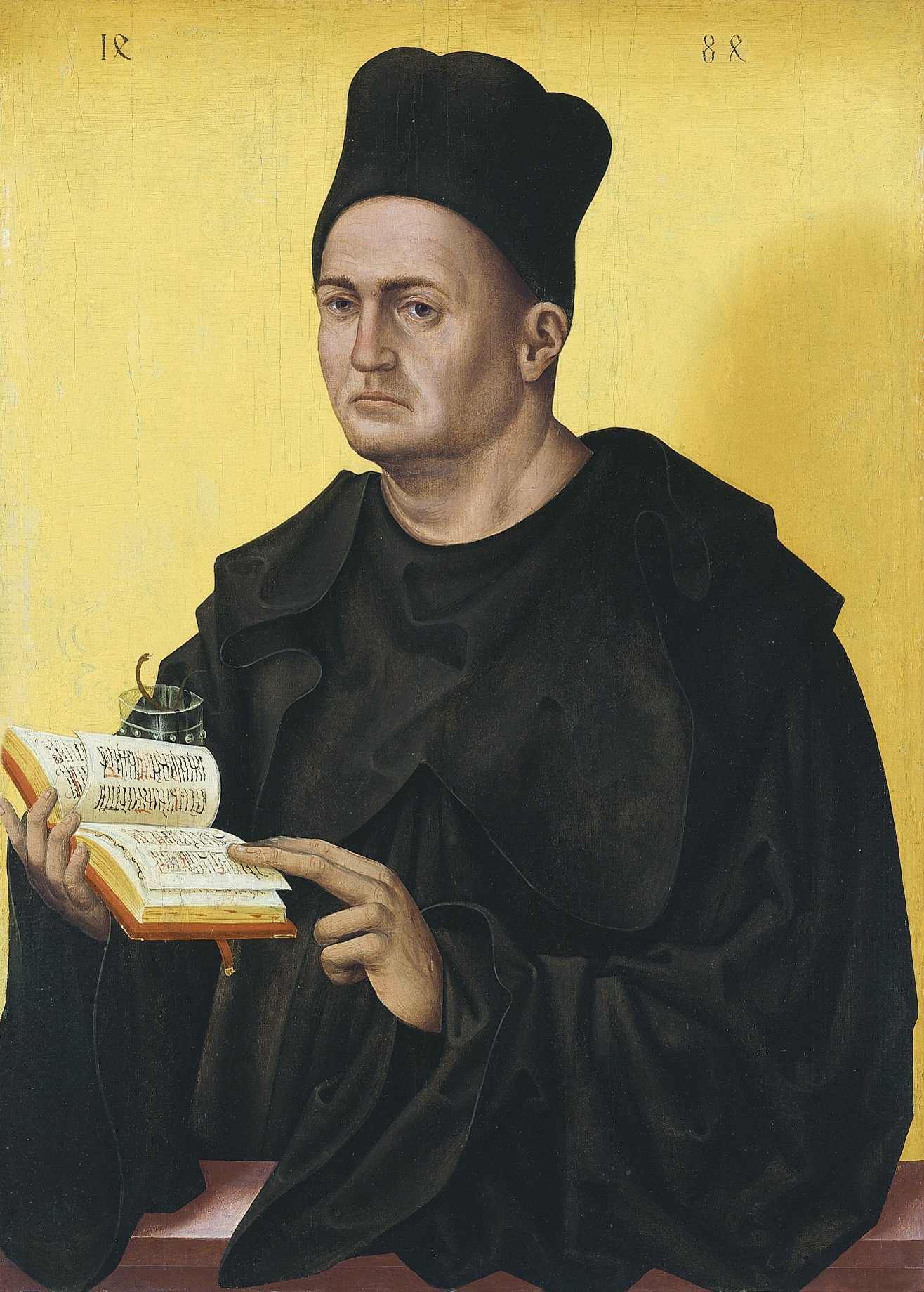 Portrait of a Benedictine Abbot. Retrato de un abad benedictino, 1484