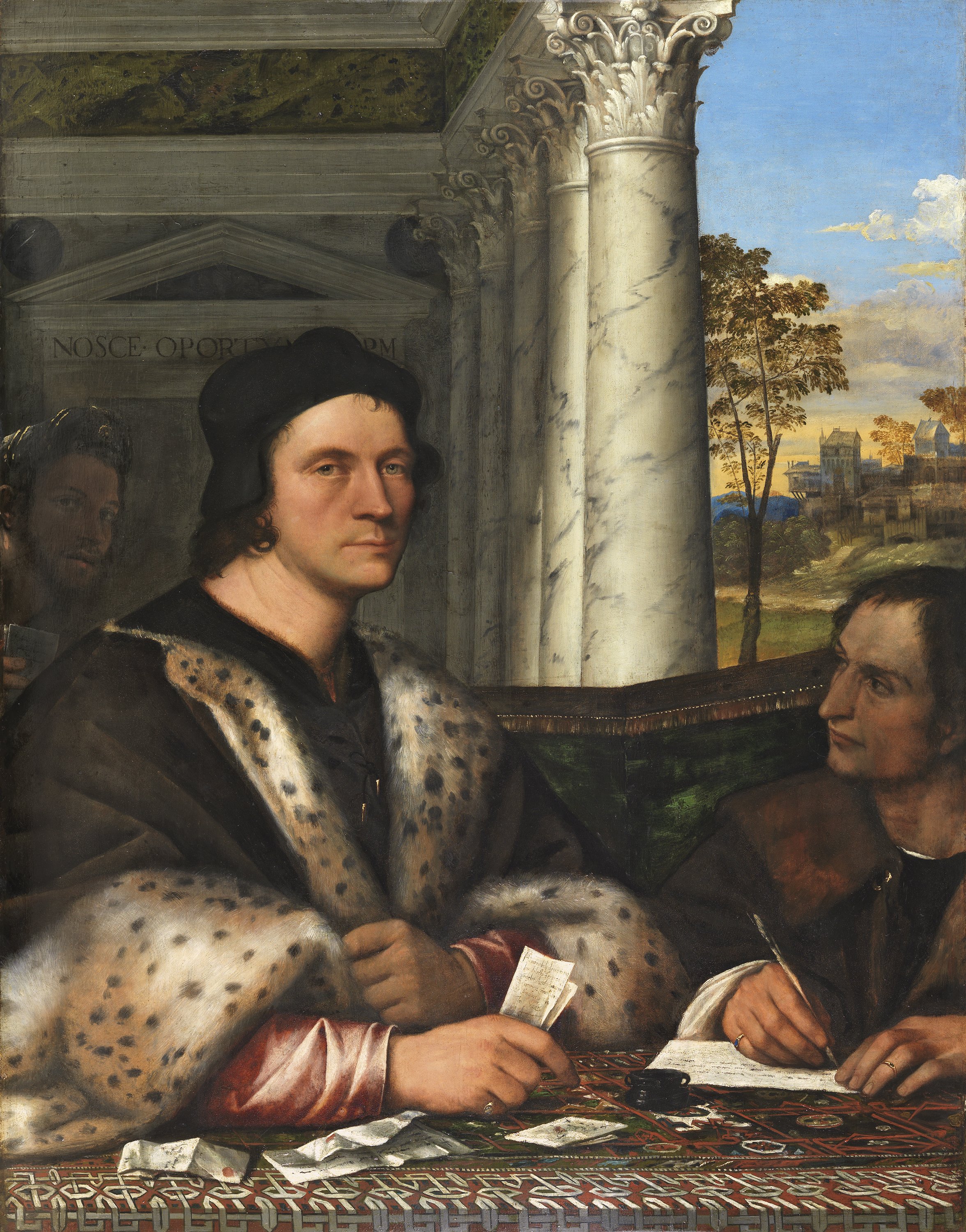 Retrato de Ferry Carondelet con sus secretarios. Sebastiano DEL PIOMBO (Sebastiano LUCIANI)