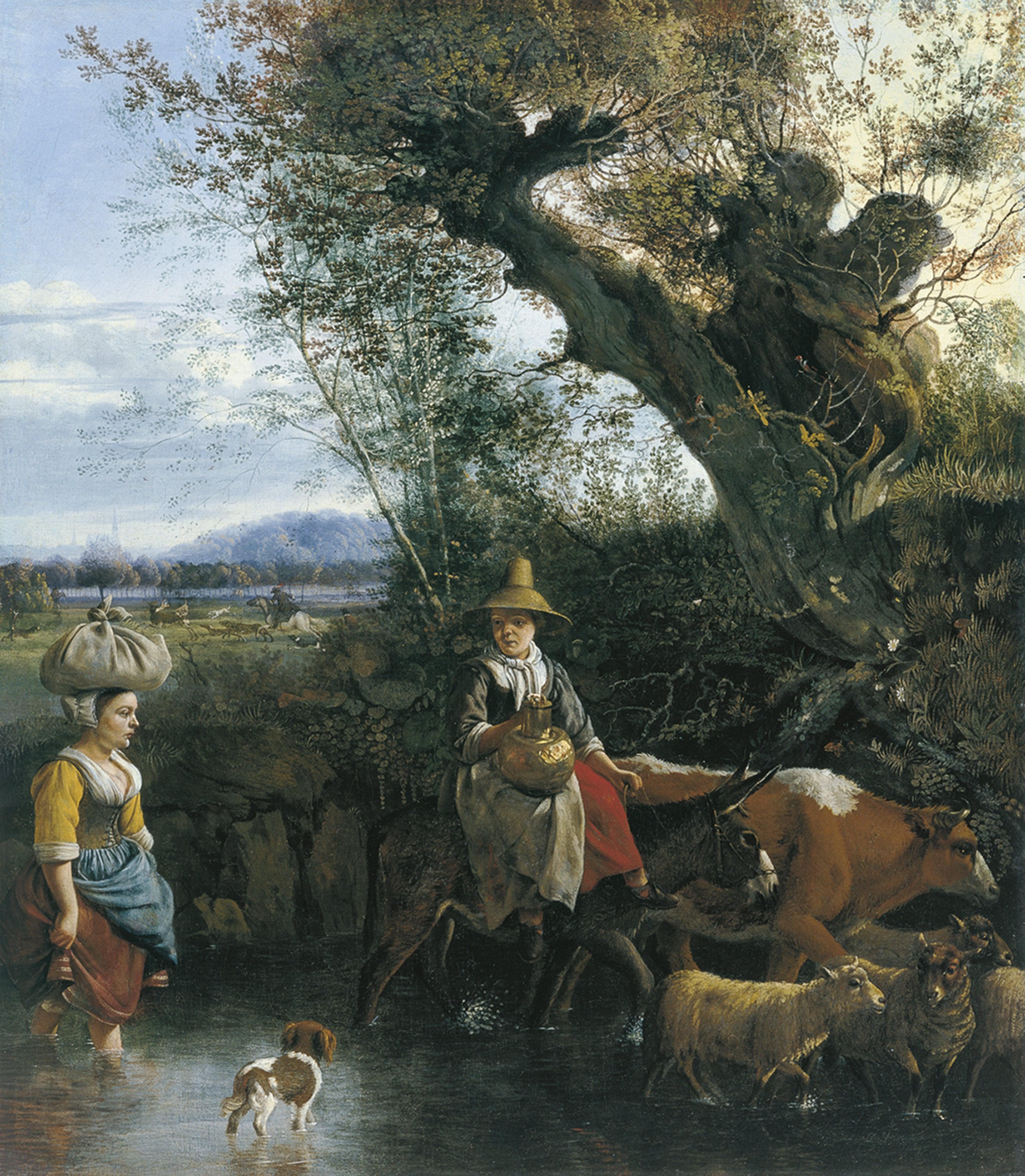 The Ford. El vado, c. 1672