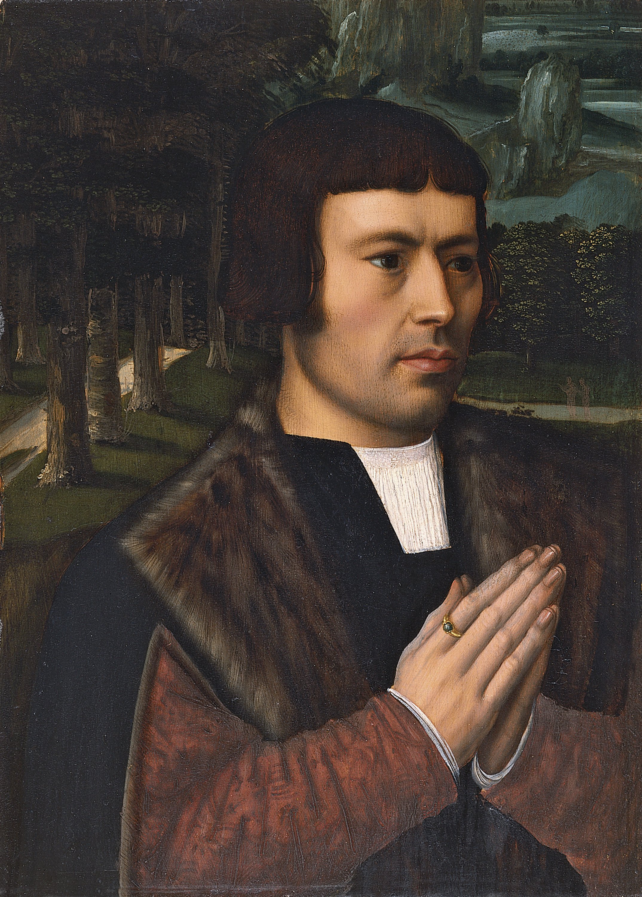 Caballero orando. Ambrosius Benson