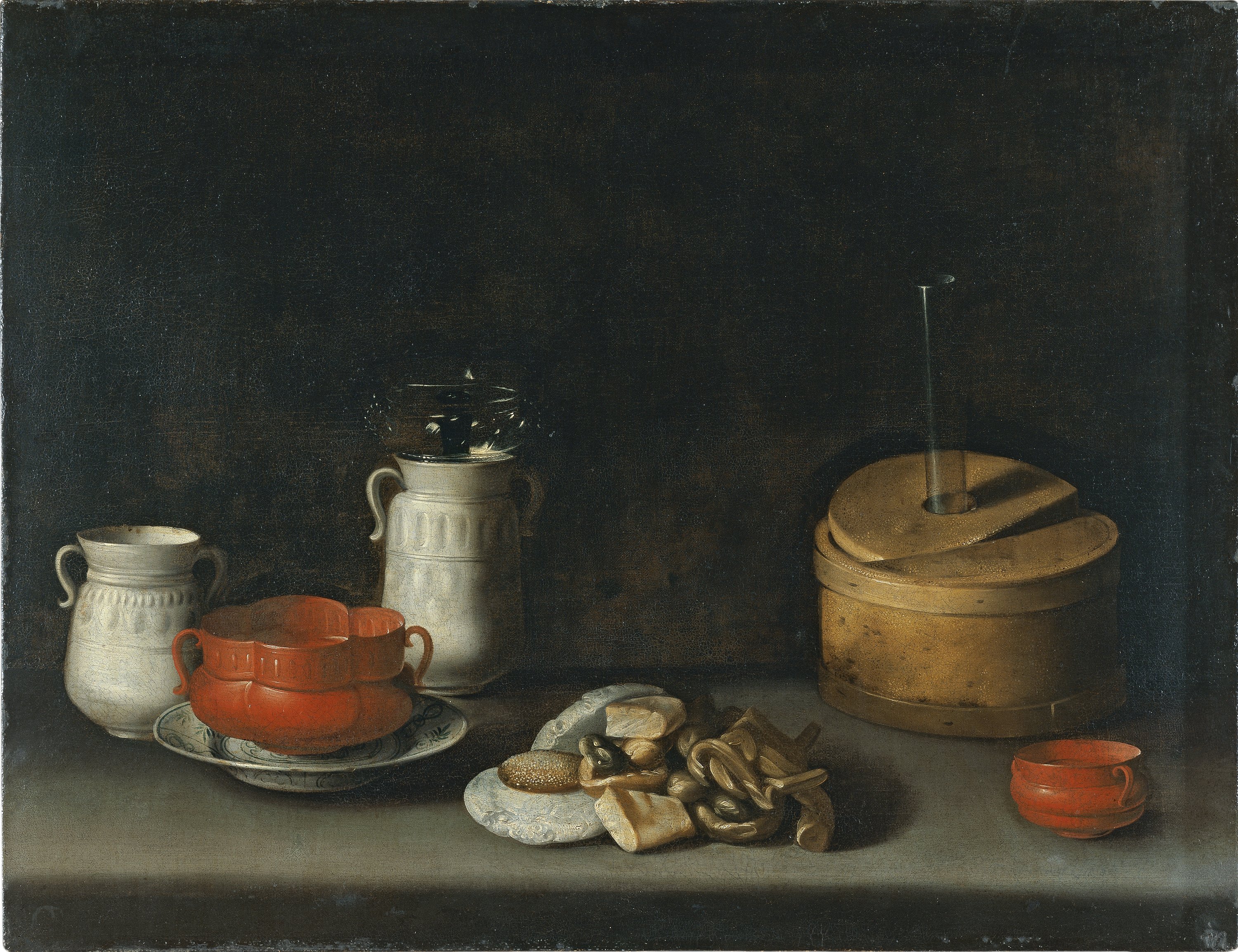 Still Life with Porcelain and Sweets. Bodegón con loza y dulces, c. 1627