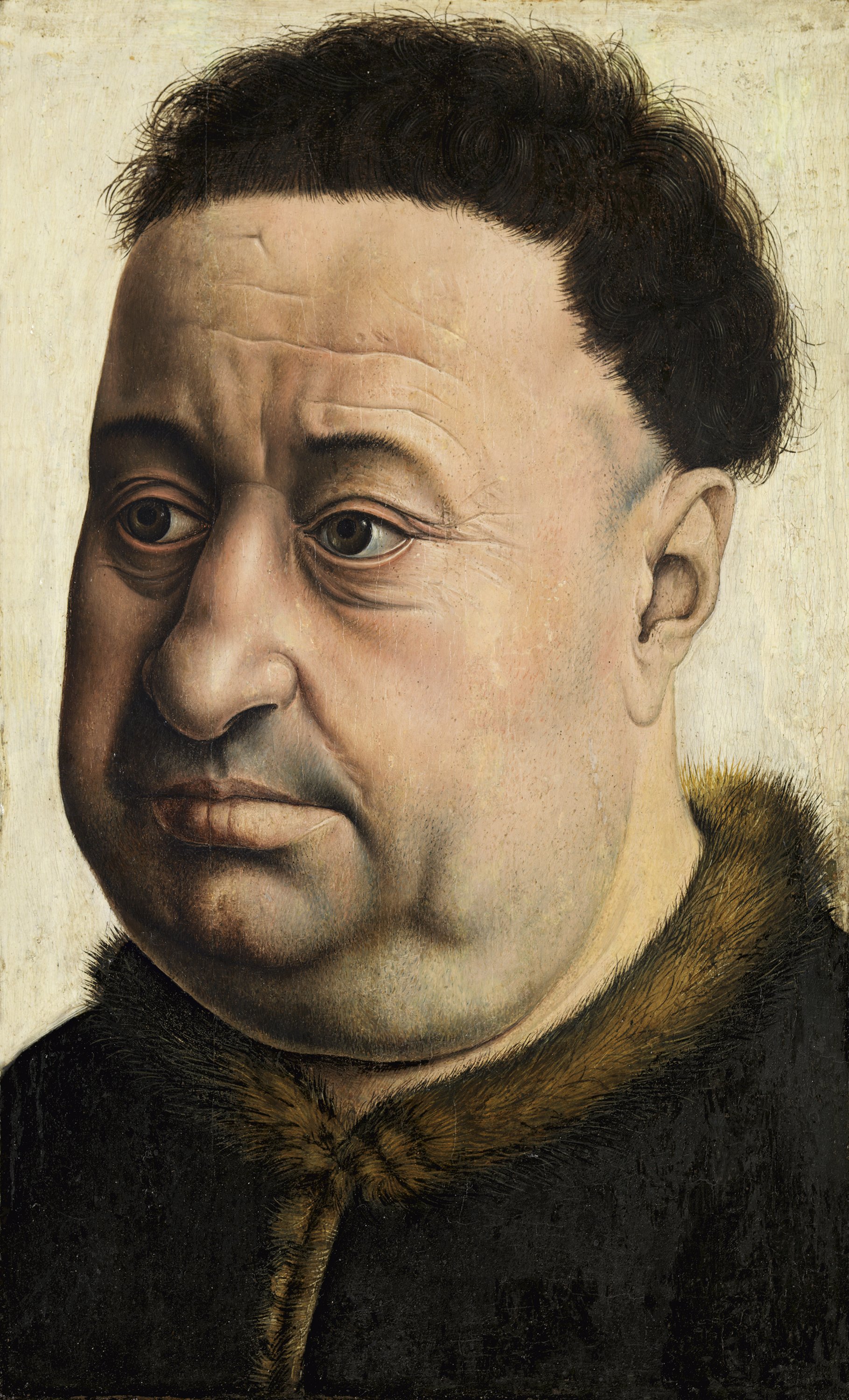 Portrait of a Stout Man. Robert de Masmines?. Retrato de un hombre robusto. Robert de Masmines (?), c. 1425