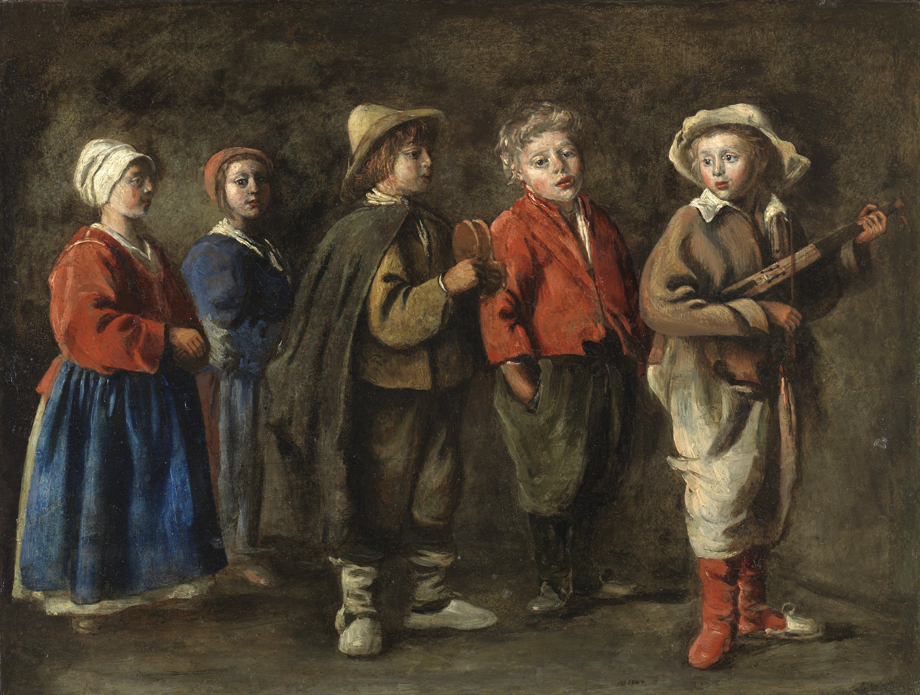 The Young Musicians. Los jóvenes músicos, c. 1640