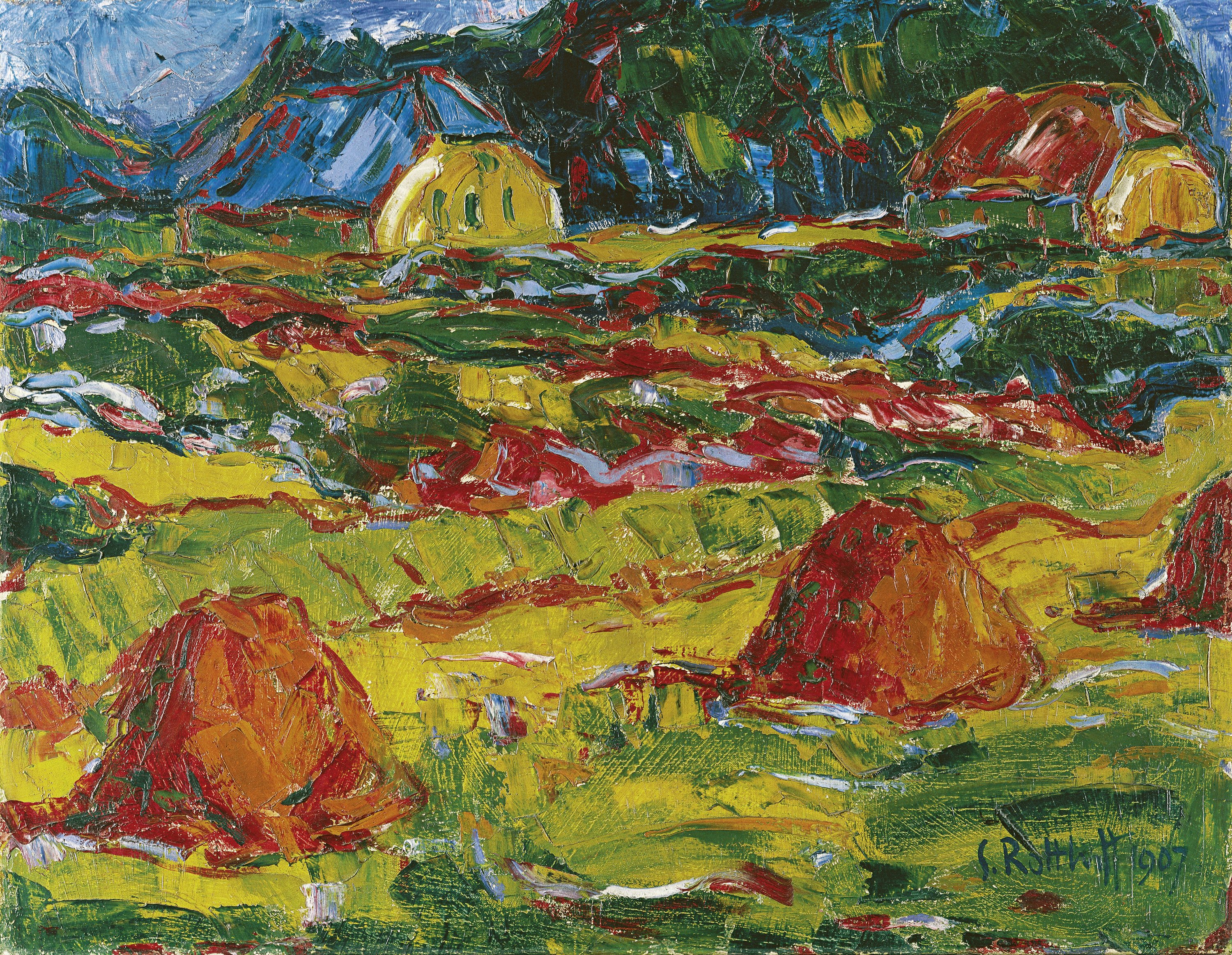 Autumn Landscape in Oldenburg. Paisaje de otoño en Oldenburg, 1907