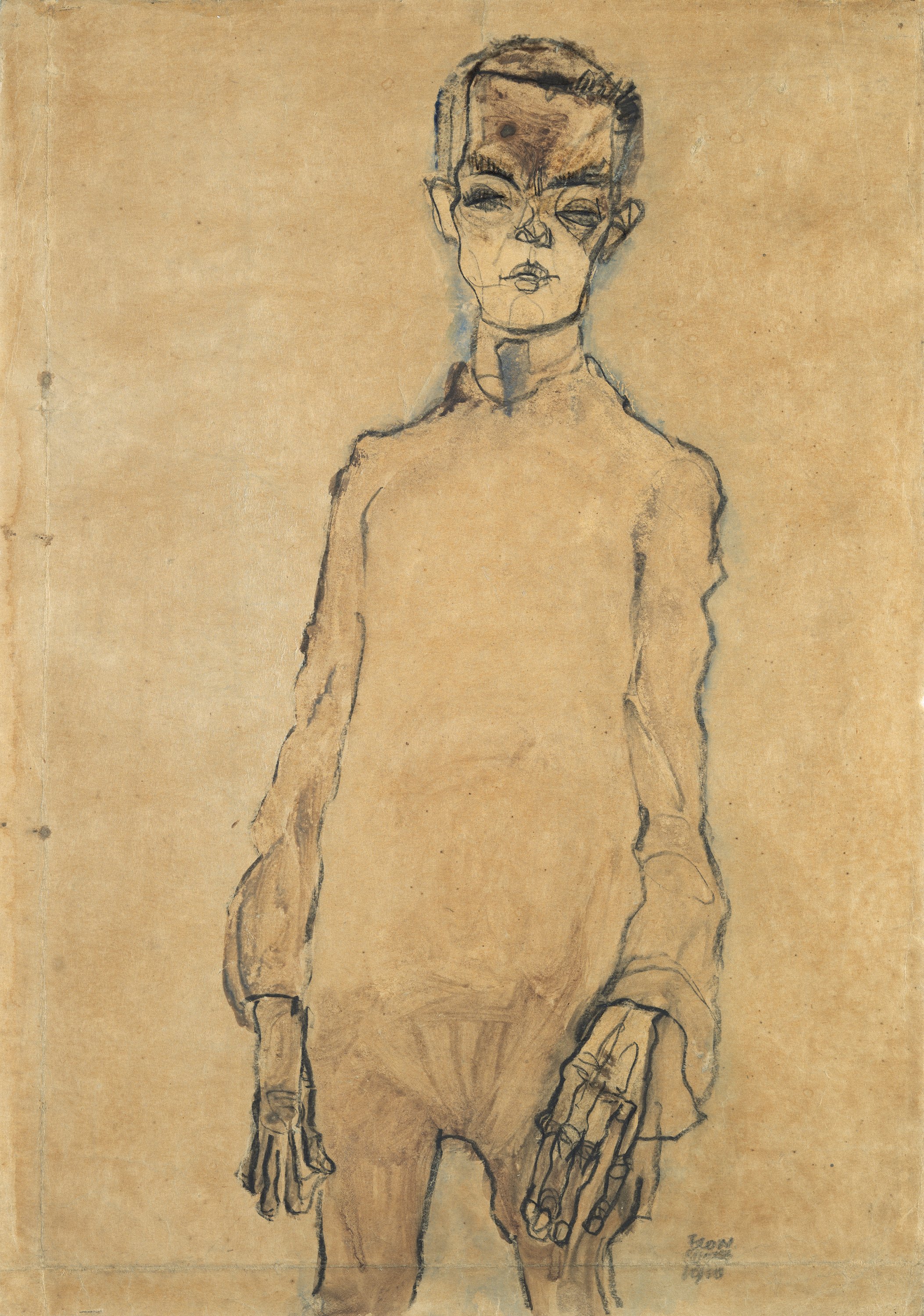 Autorretrato. Egon Schiele