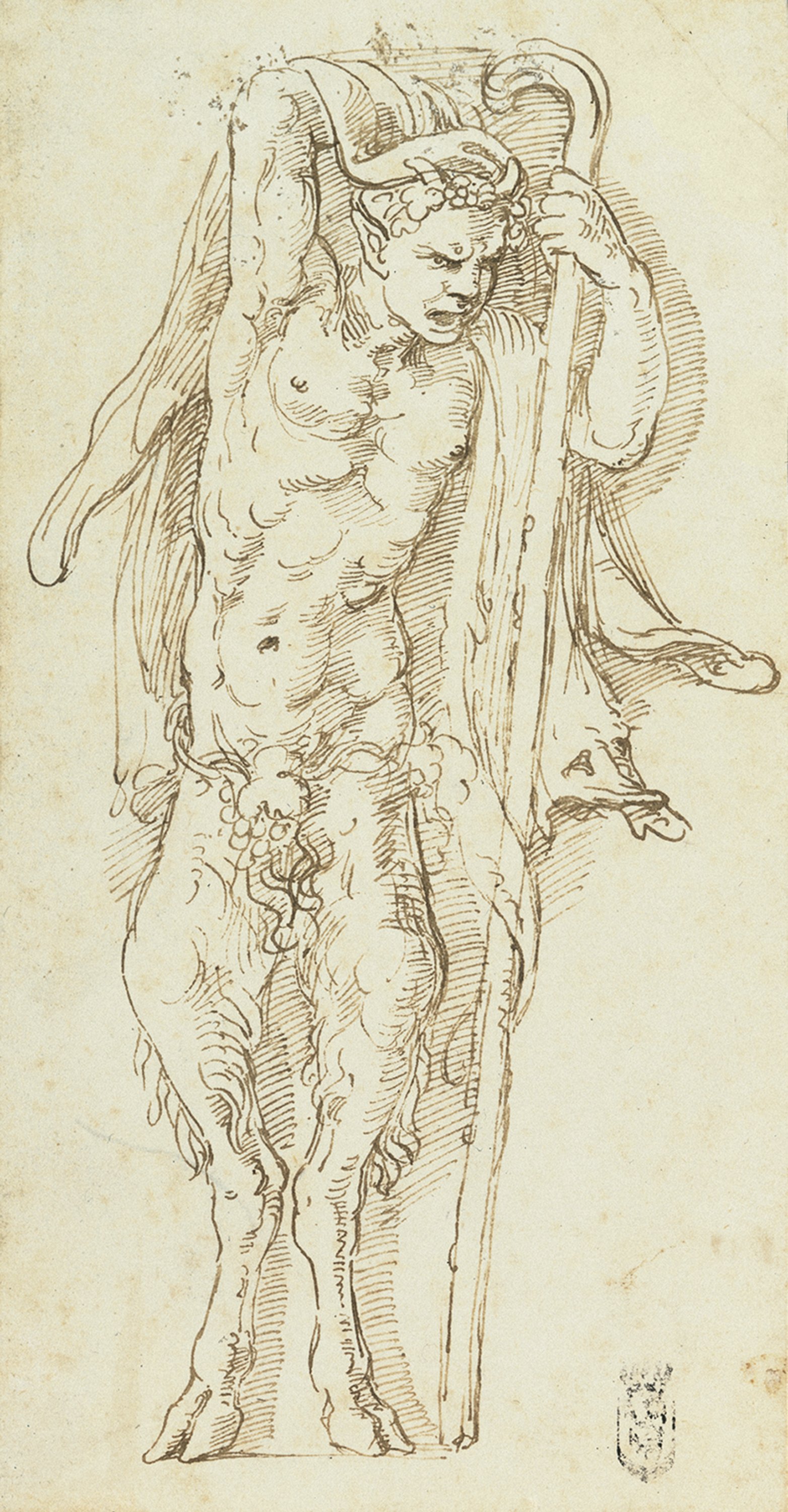 A Satyr. Un sátiro, c.1527-1530