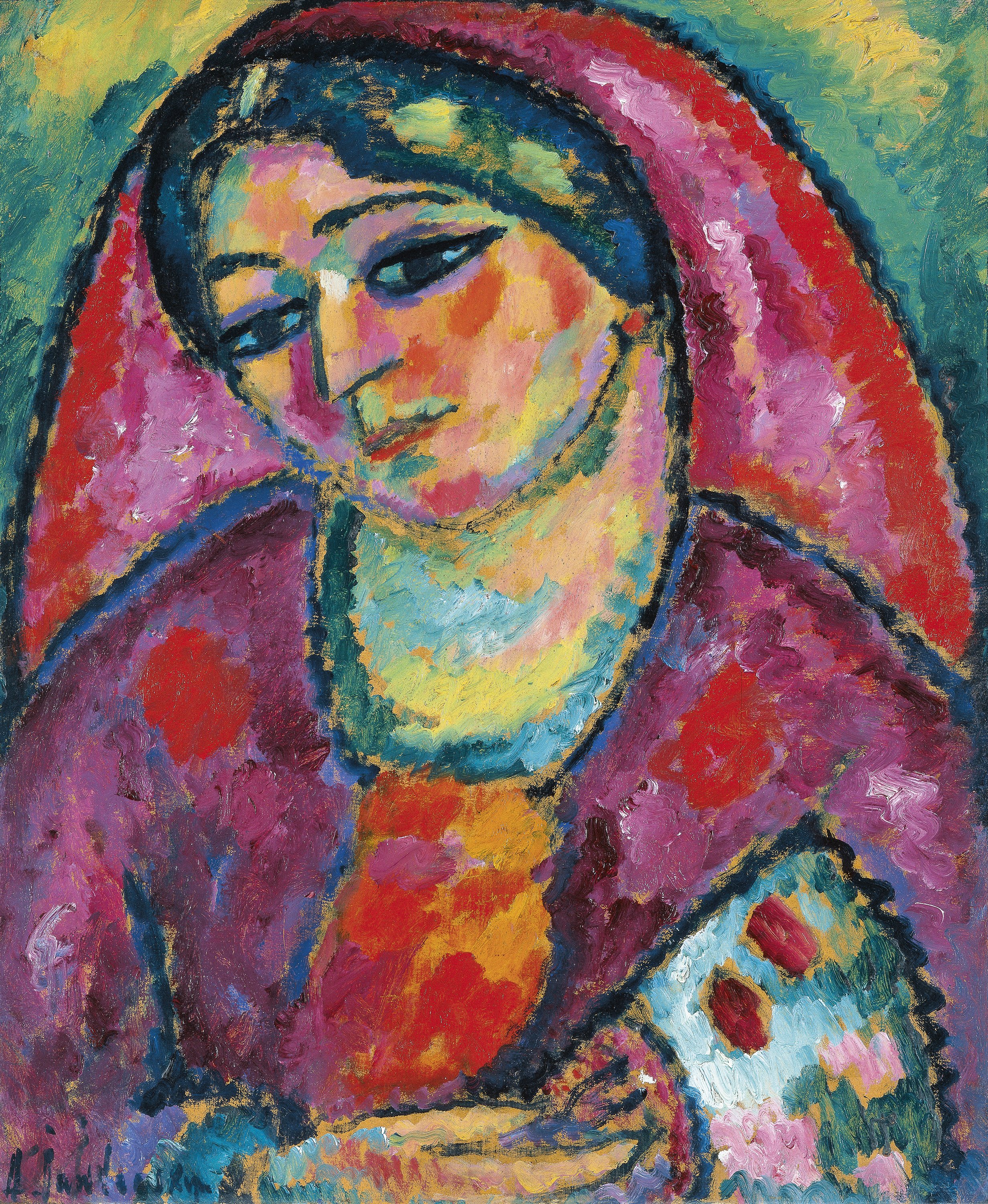 El velo rojo. Alexej von Jawlensky