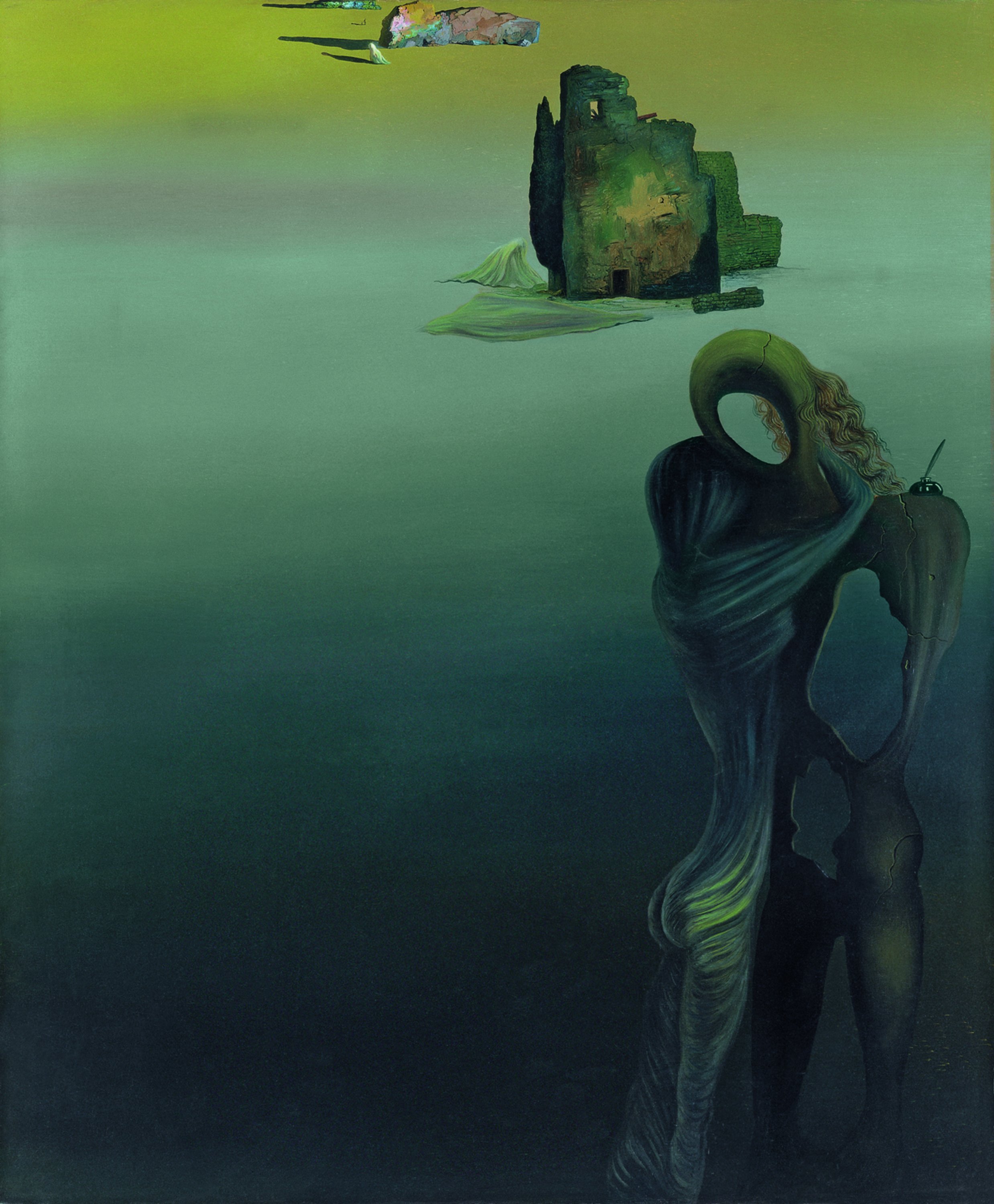 Gradiva descubre las ruinas antropomorfas (Fantasía retrospectiva). Salvador Dalí