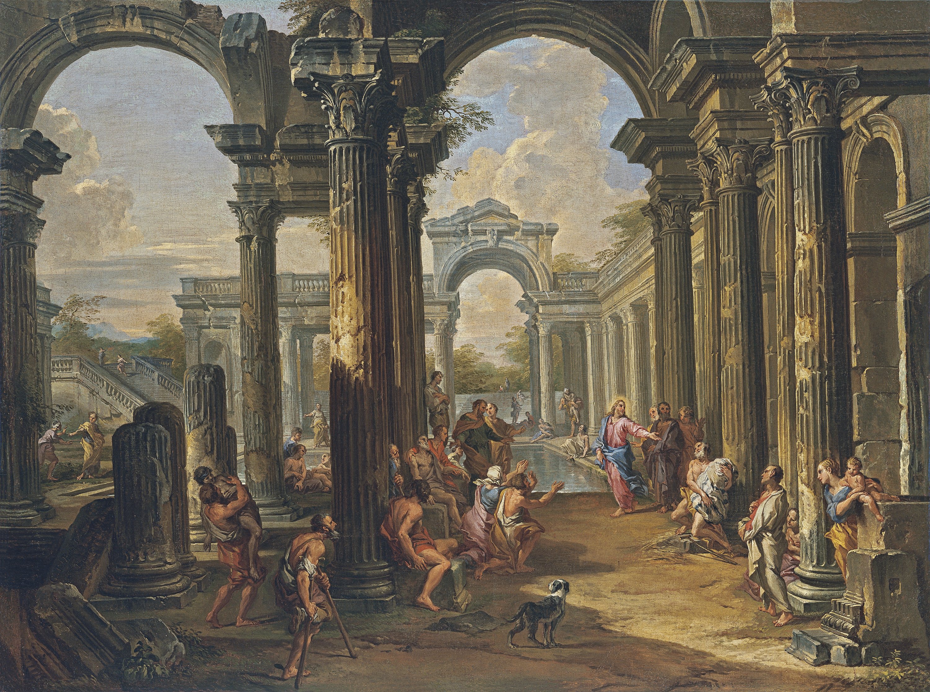 La piscina probática. Giovanni Paolo Panini