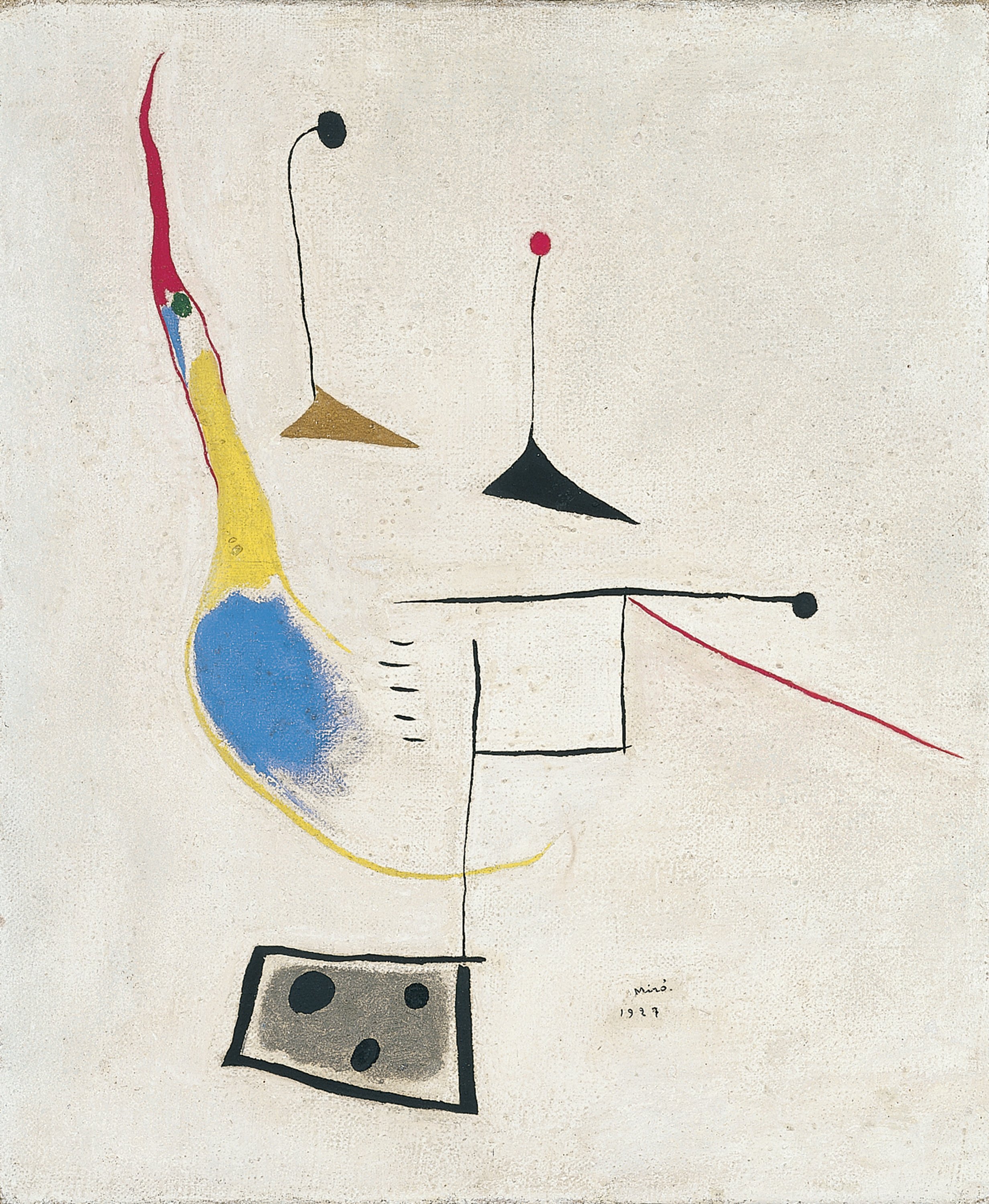 fondo blanco - Miró, Joan. Nacional Thyssen-Bornemisza
