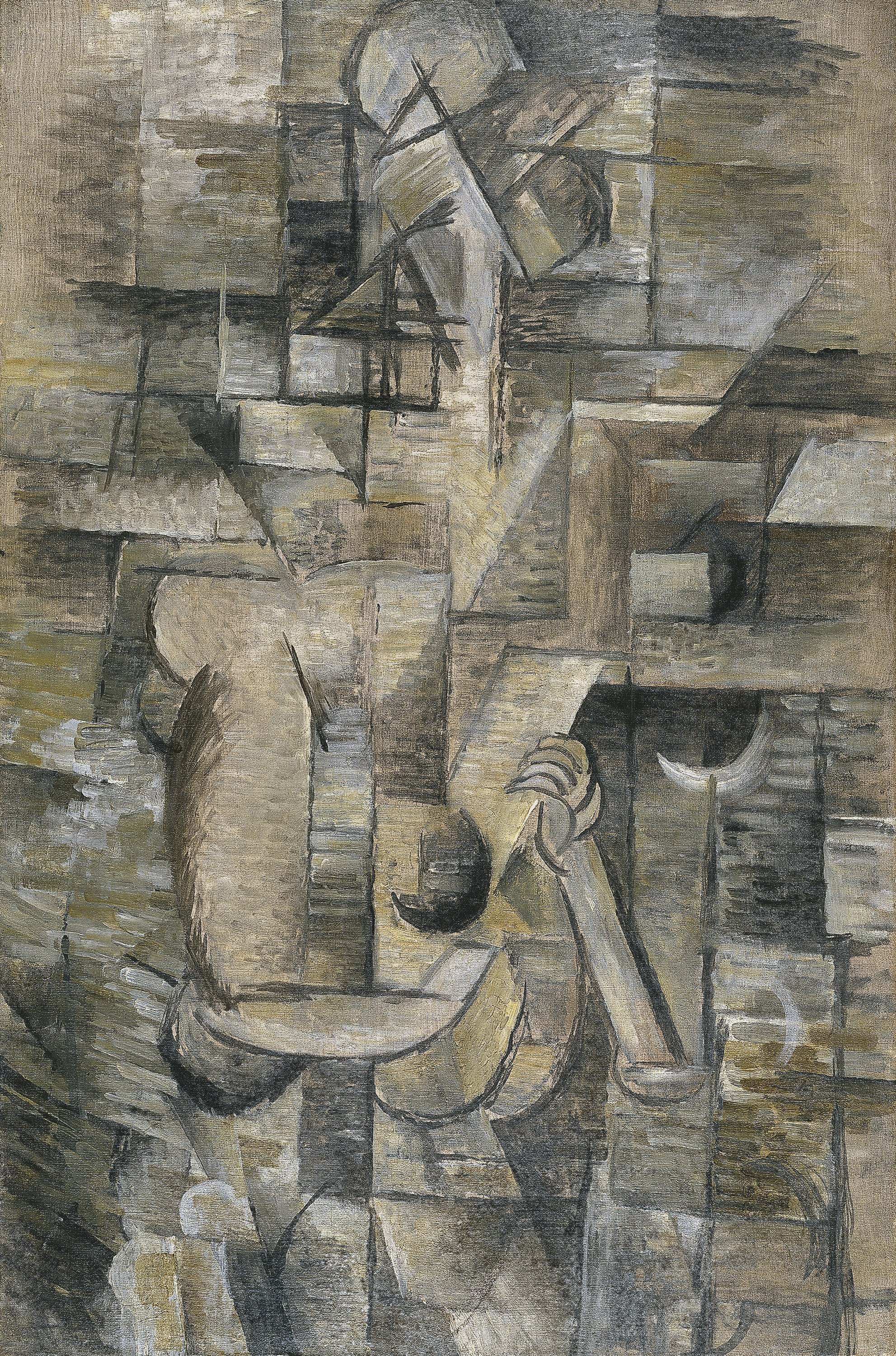 Mujer con mandolina. Georges Braque