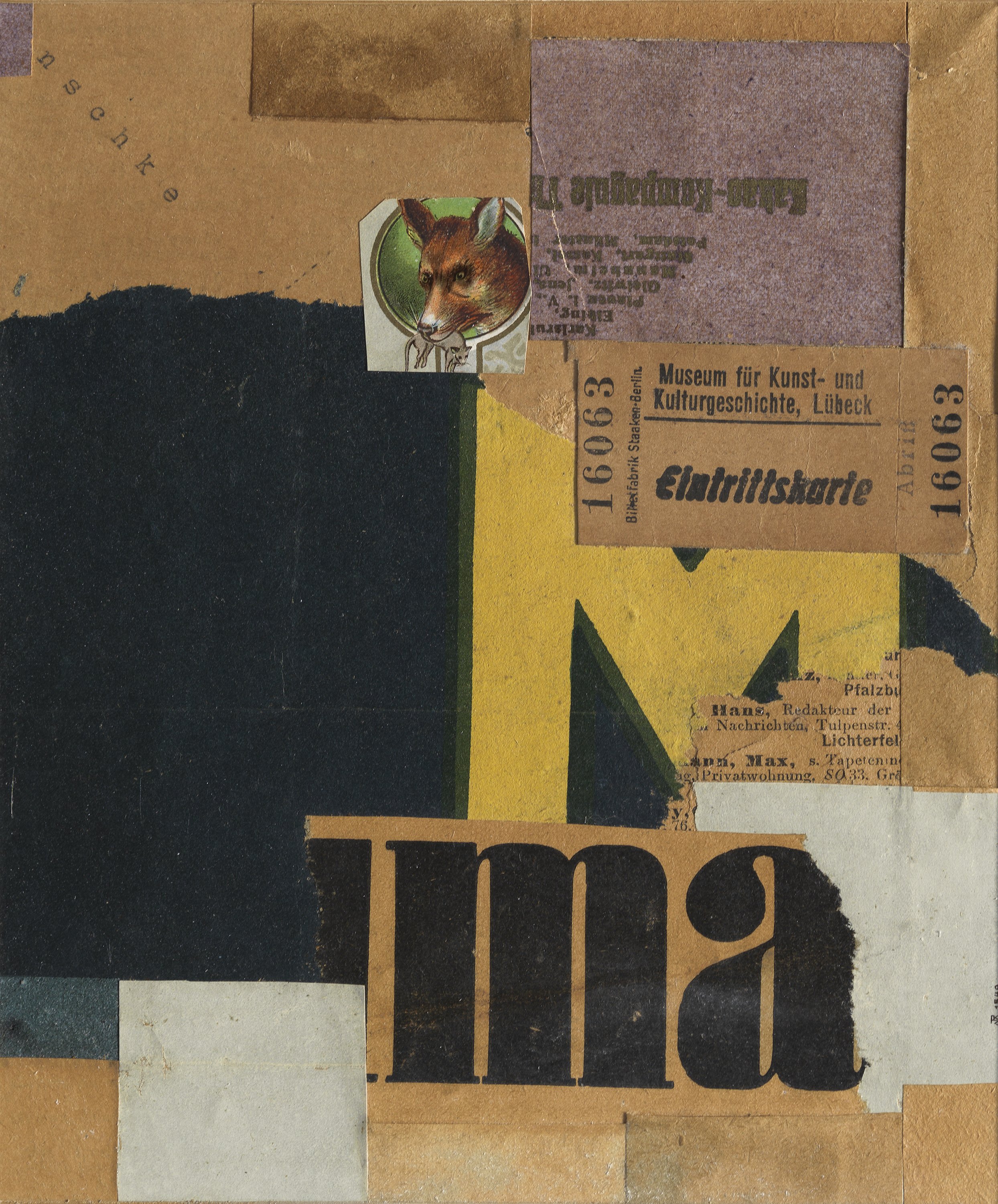 Entrada (Mz 456). Kurt Schwitters