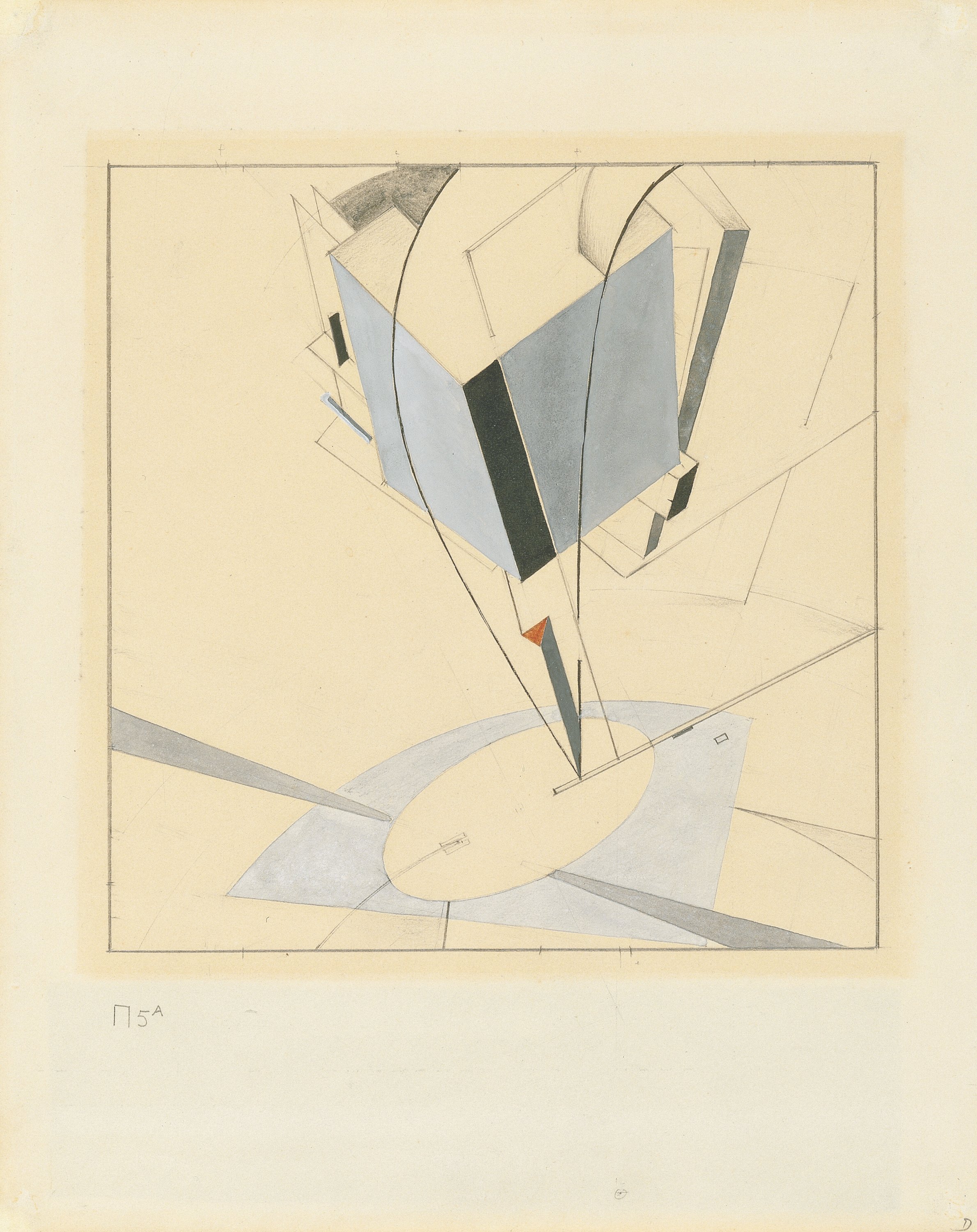 Proun 5 A. Proun 5 A, 1919