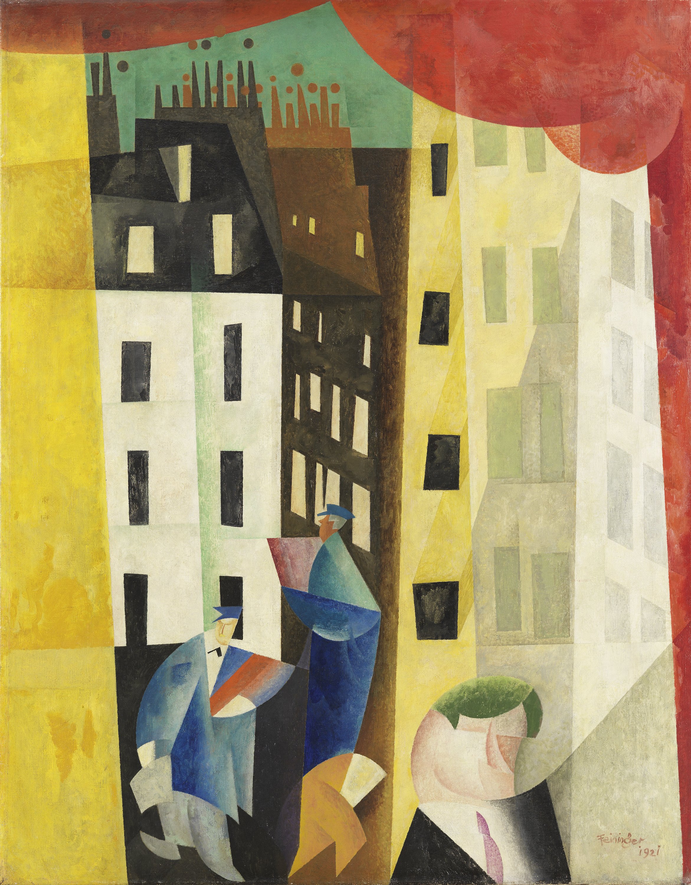 Arquitectura II (El hombre de Potin). Lyonel Feininger