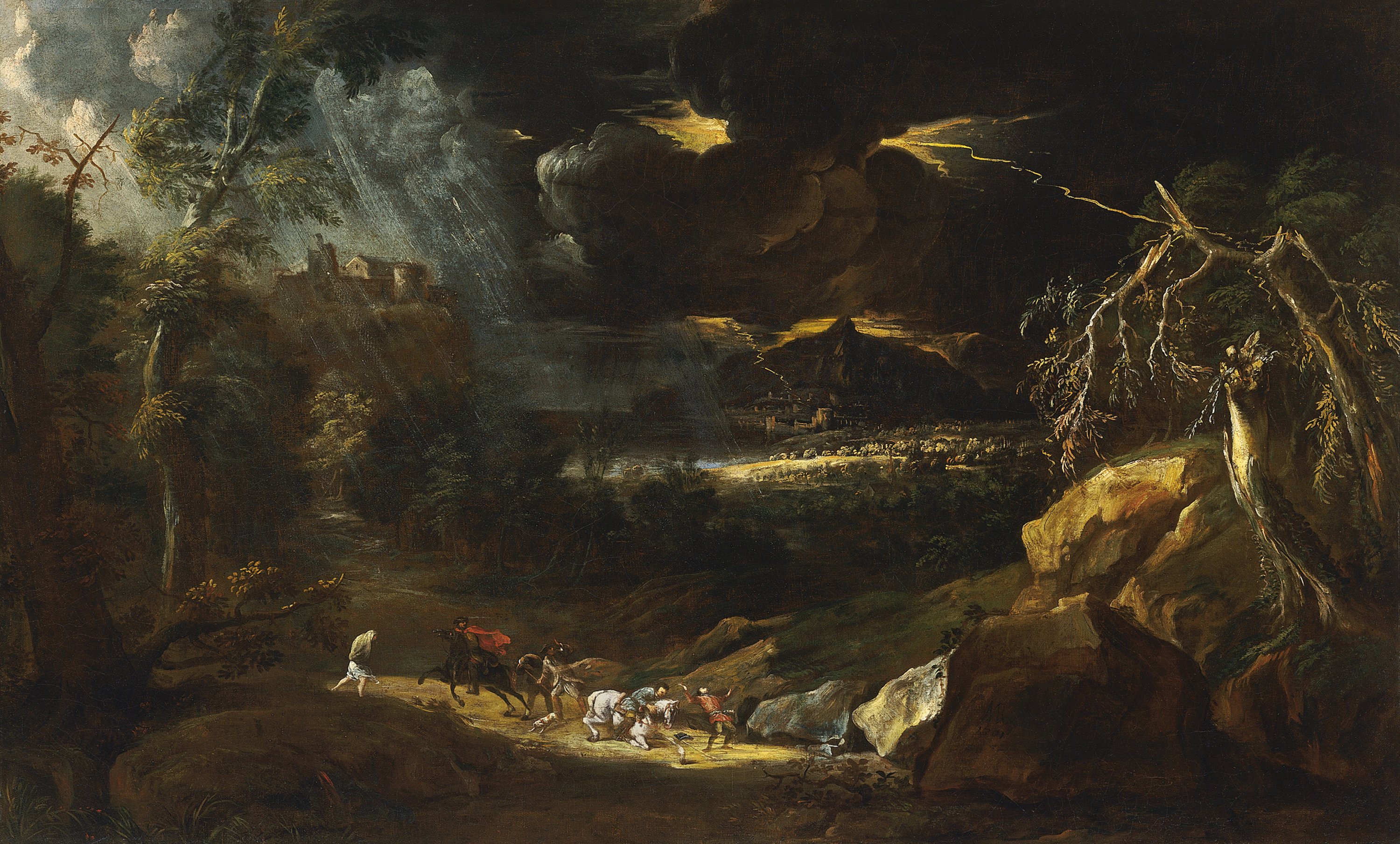Landscape with a Storm. Paisaje con tormenta, 1701