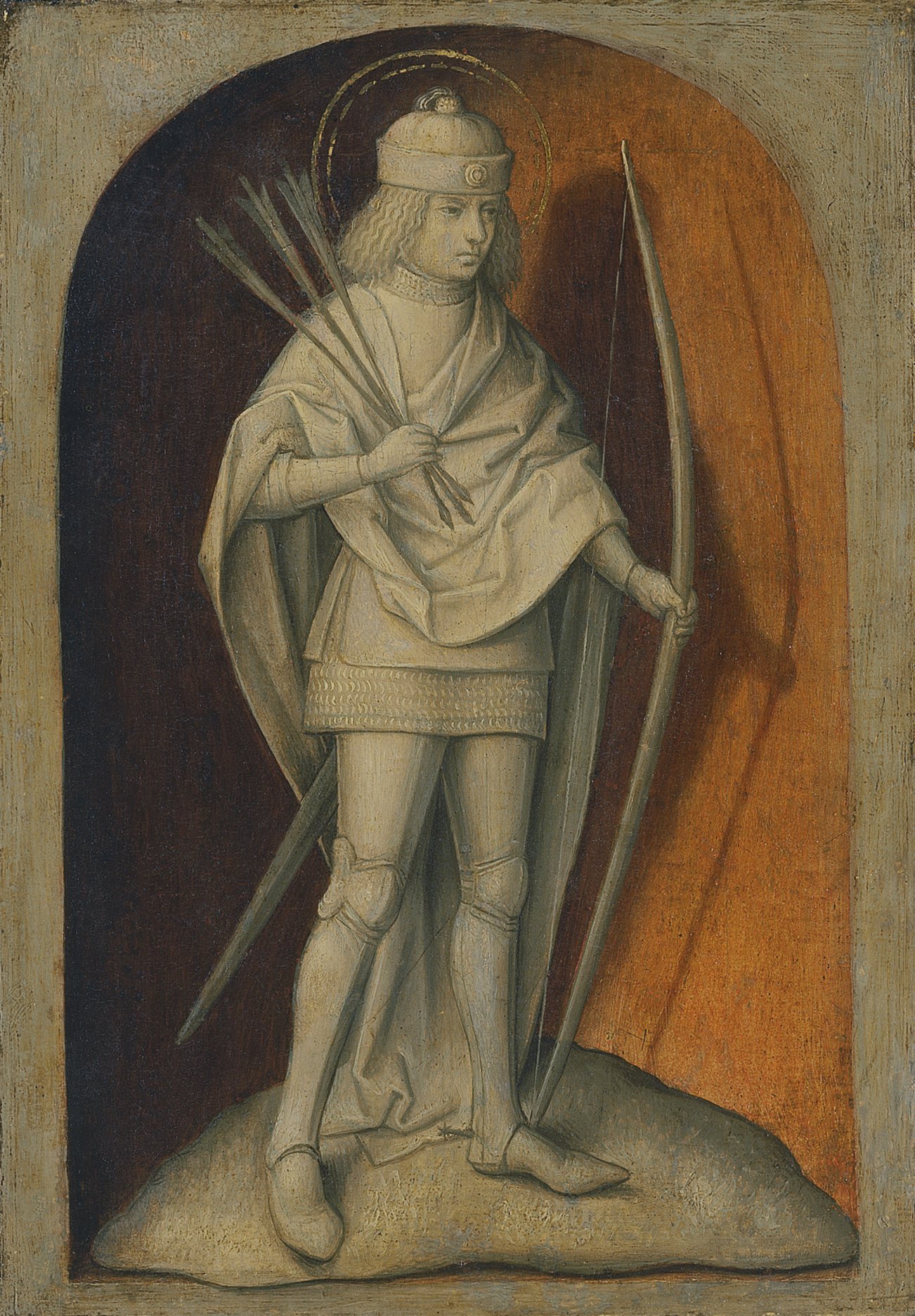 Saint Sebastian (reverse). San Sebastián (reverso), c. 1480