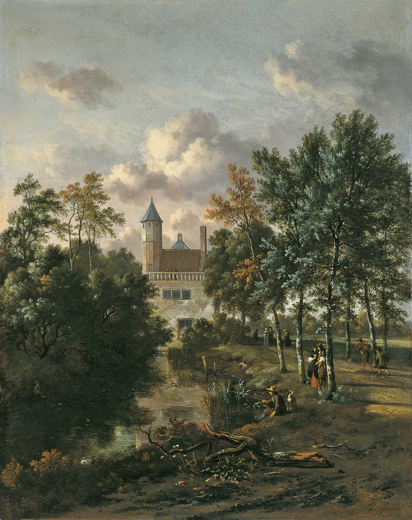 Castillo en un bosque. Jan Wijnants