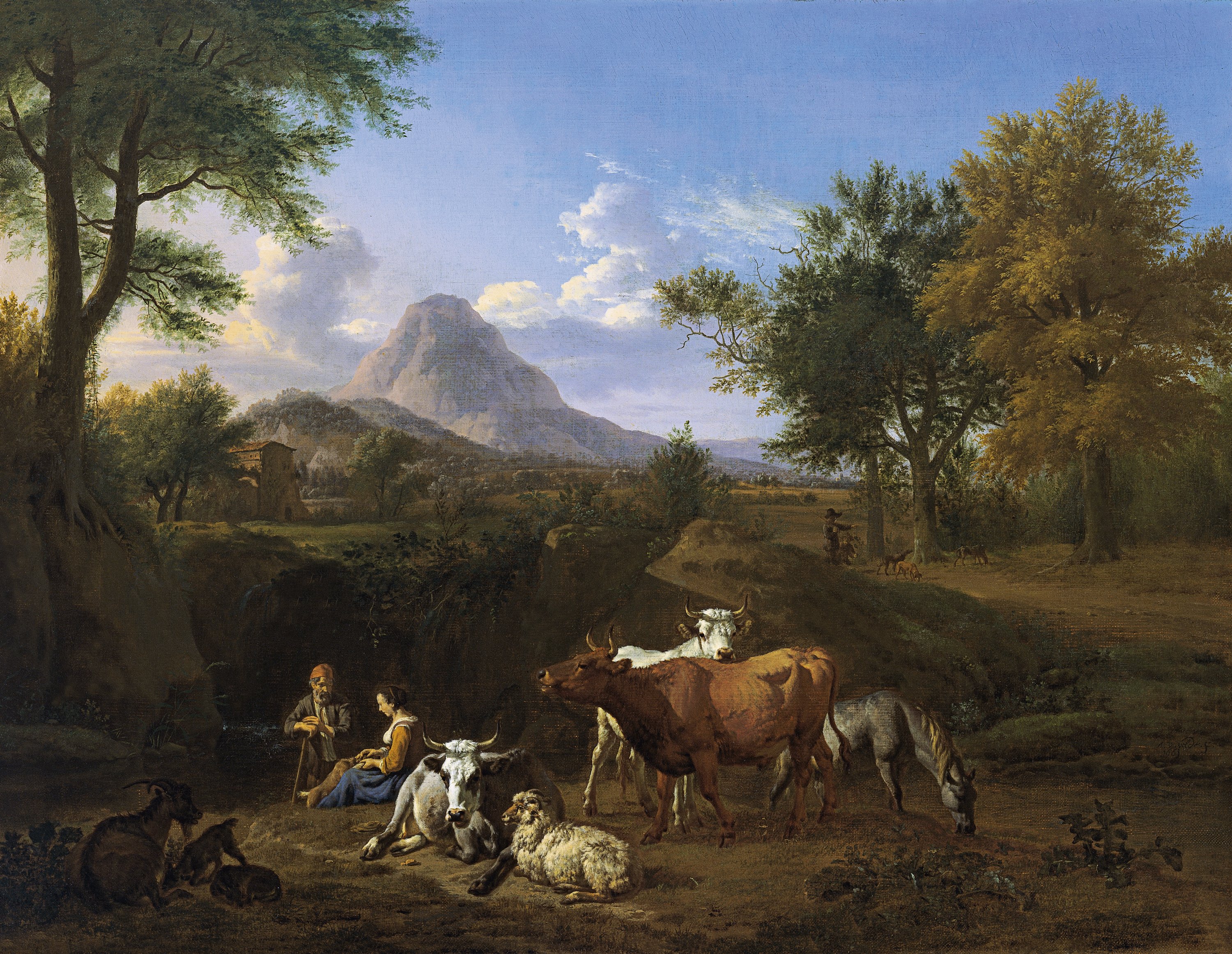 Escena pastoril. Adriaen van de Velde