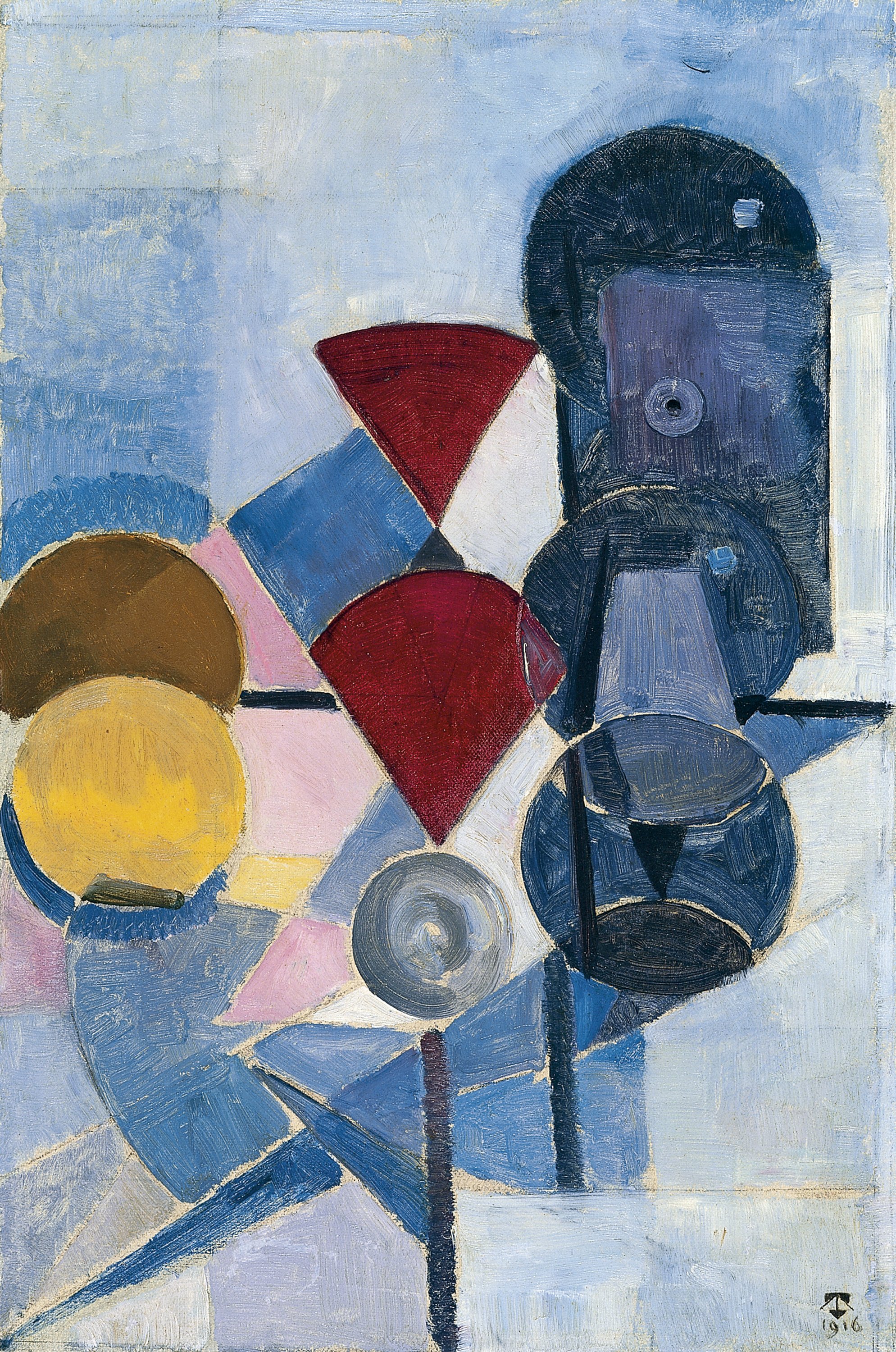 Compositie II (Still Life). Composición II (Naturaleza muerta), 1916
