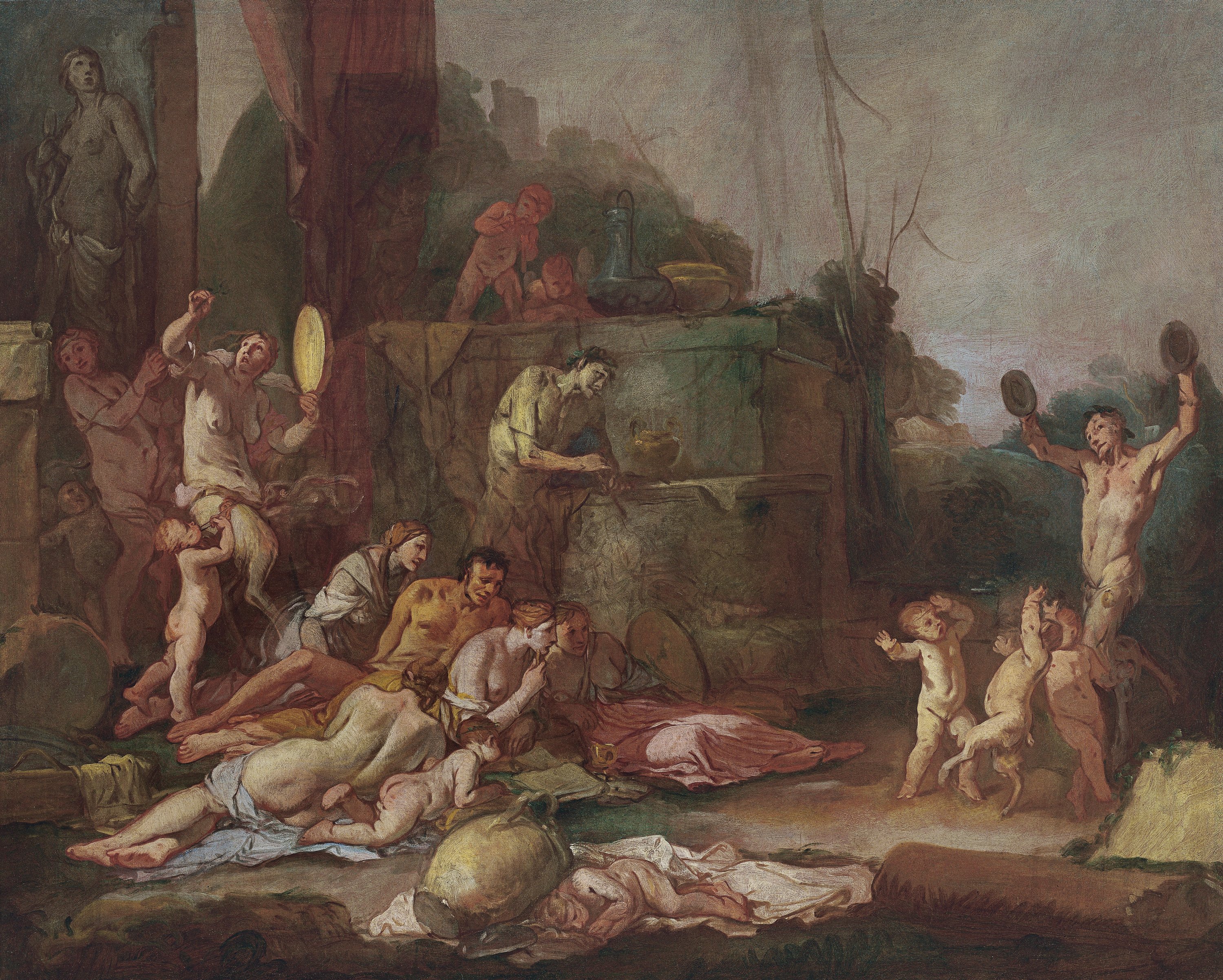 Bacchanal. Bacanal, 1660-1665