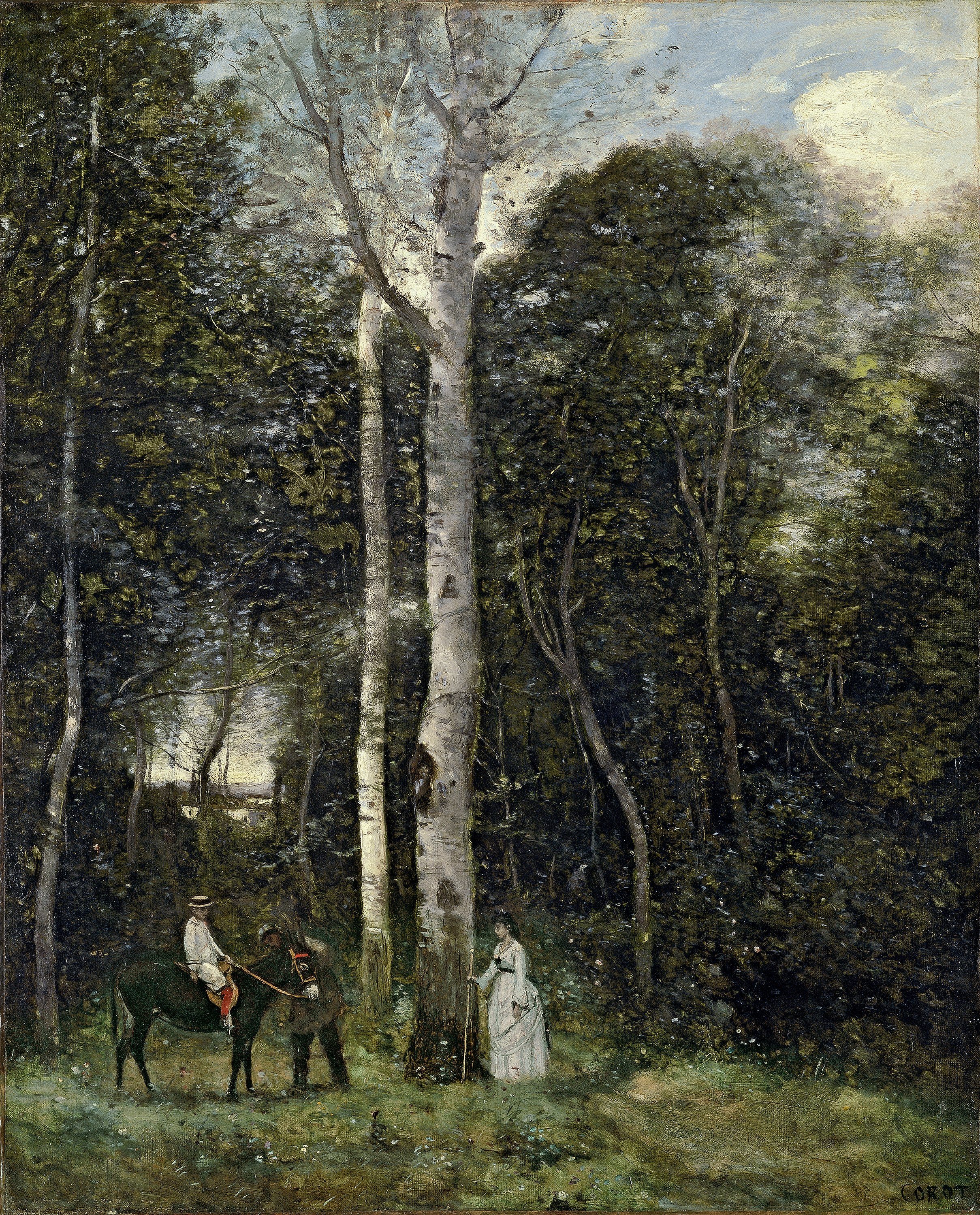 El parque de los Leones en Port-Marly. Jean-Baptiste-Camille Corot