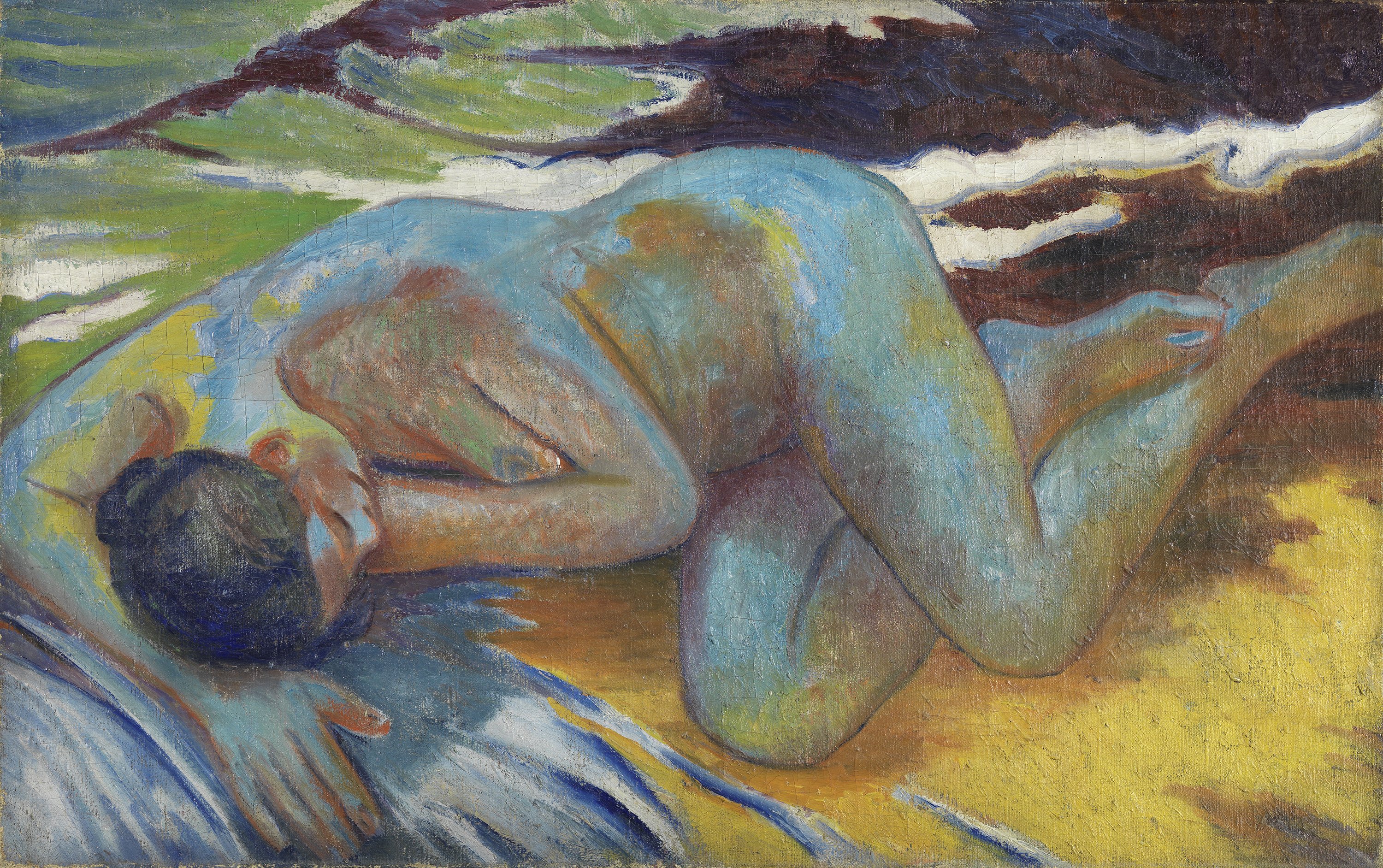 Desnudo azul. Mijaíl Lariónov